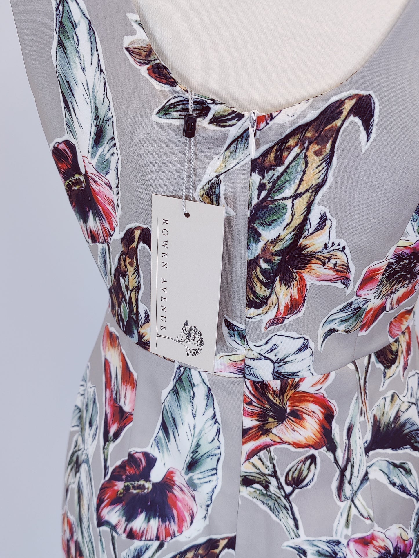 Rowen Avenue Wrap Bodice Floral Dress