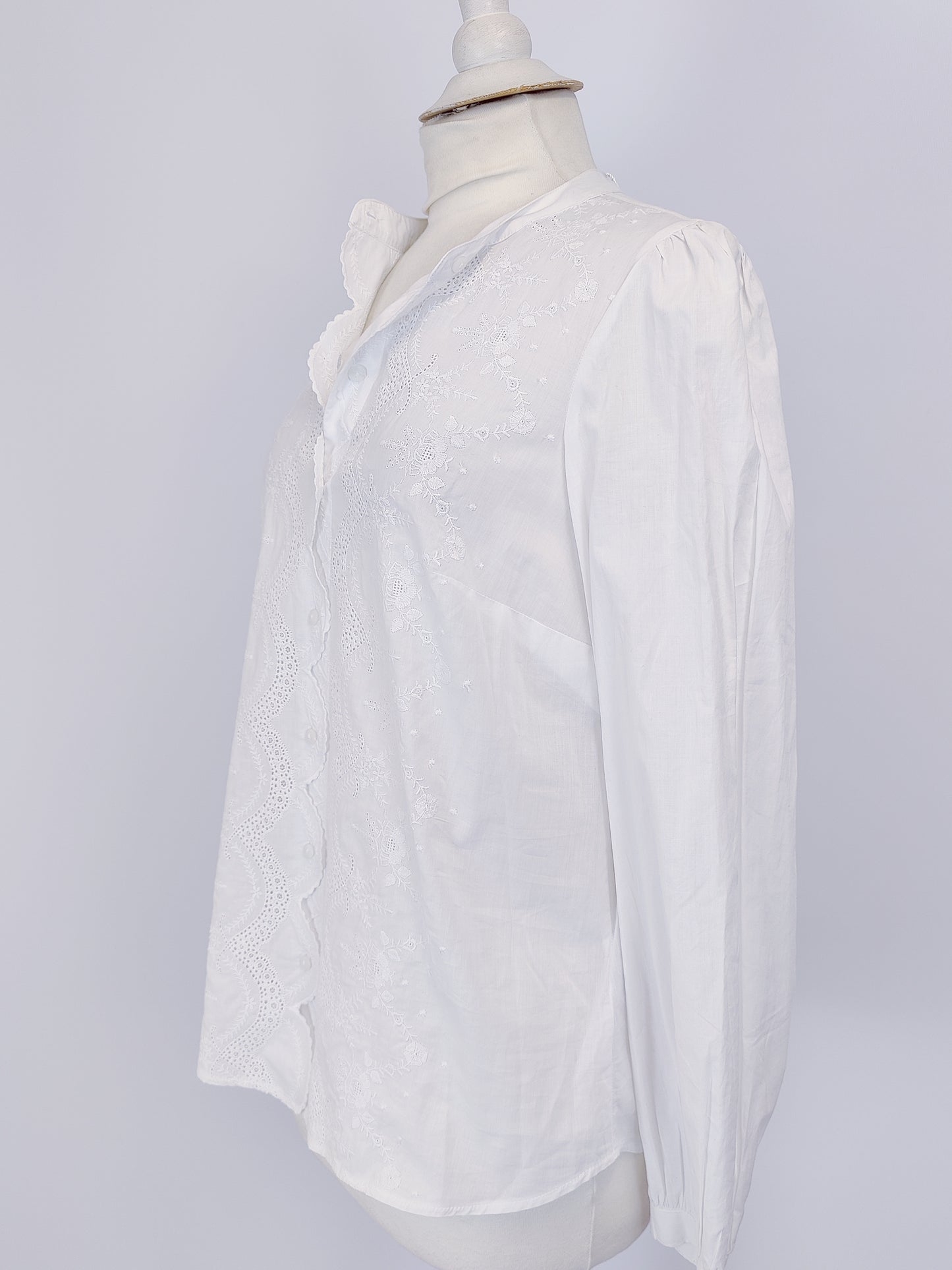 Monsoon Embroidered White Long Sleeved Top
