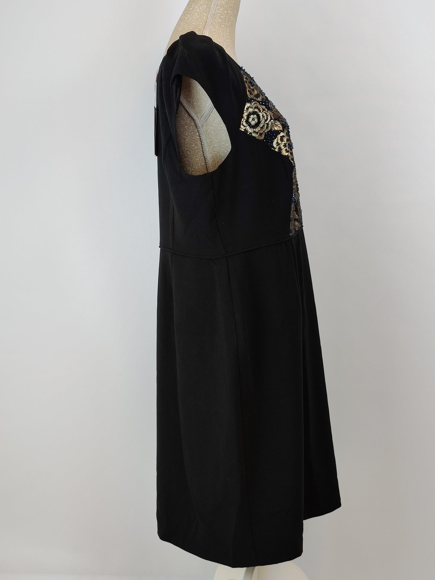 Moonsoon Black Hand Embellished Dress
