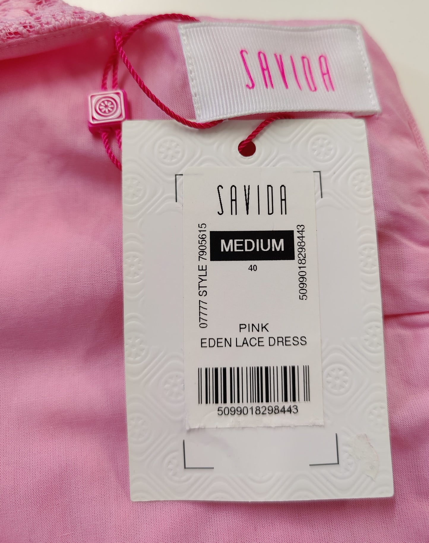 Savida Ladies Lace Dress- Pink