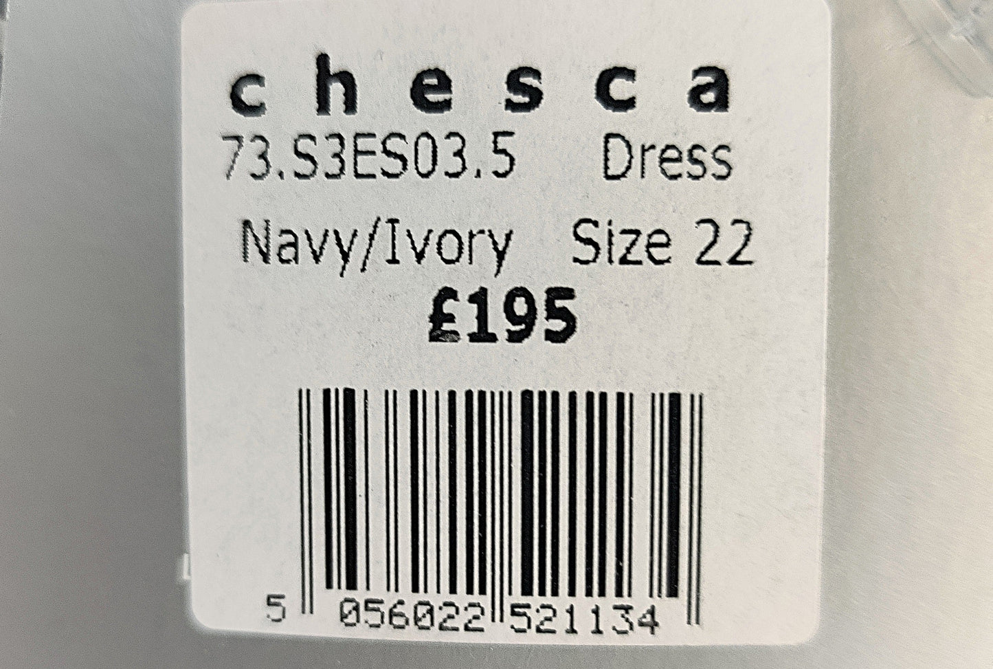 Chesca Dress- Navy and Ivory