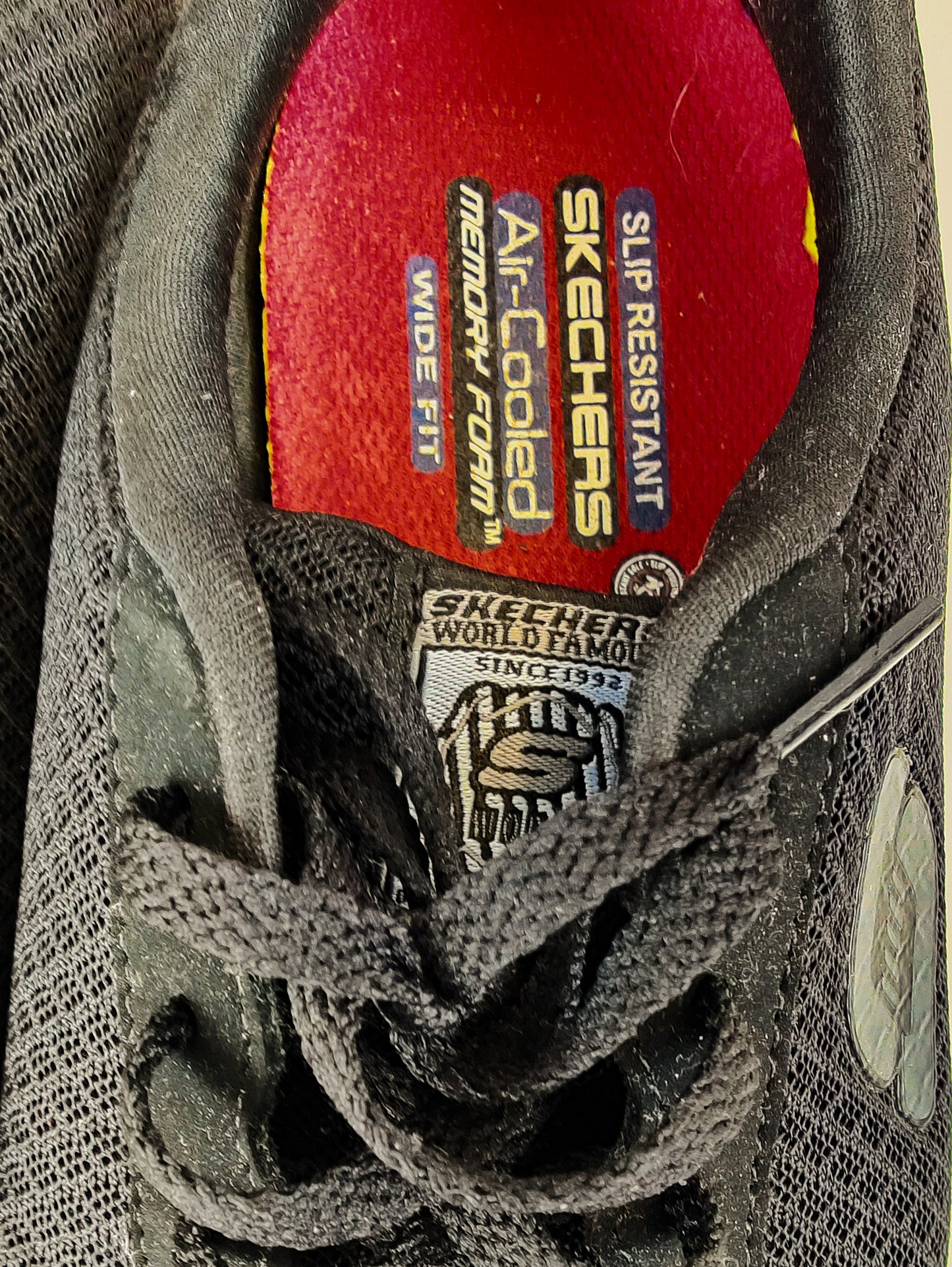 Skechers Black Slip Resistant Trainers