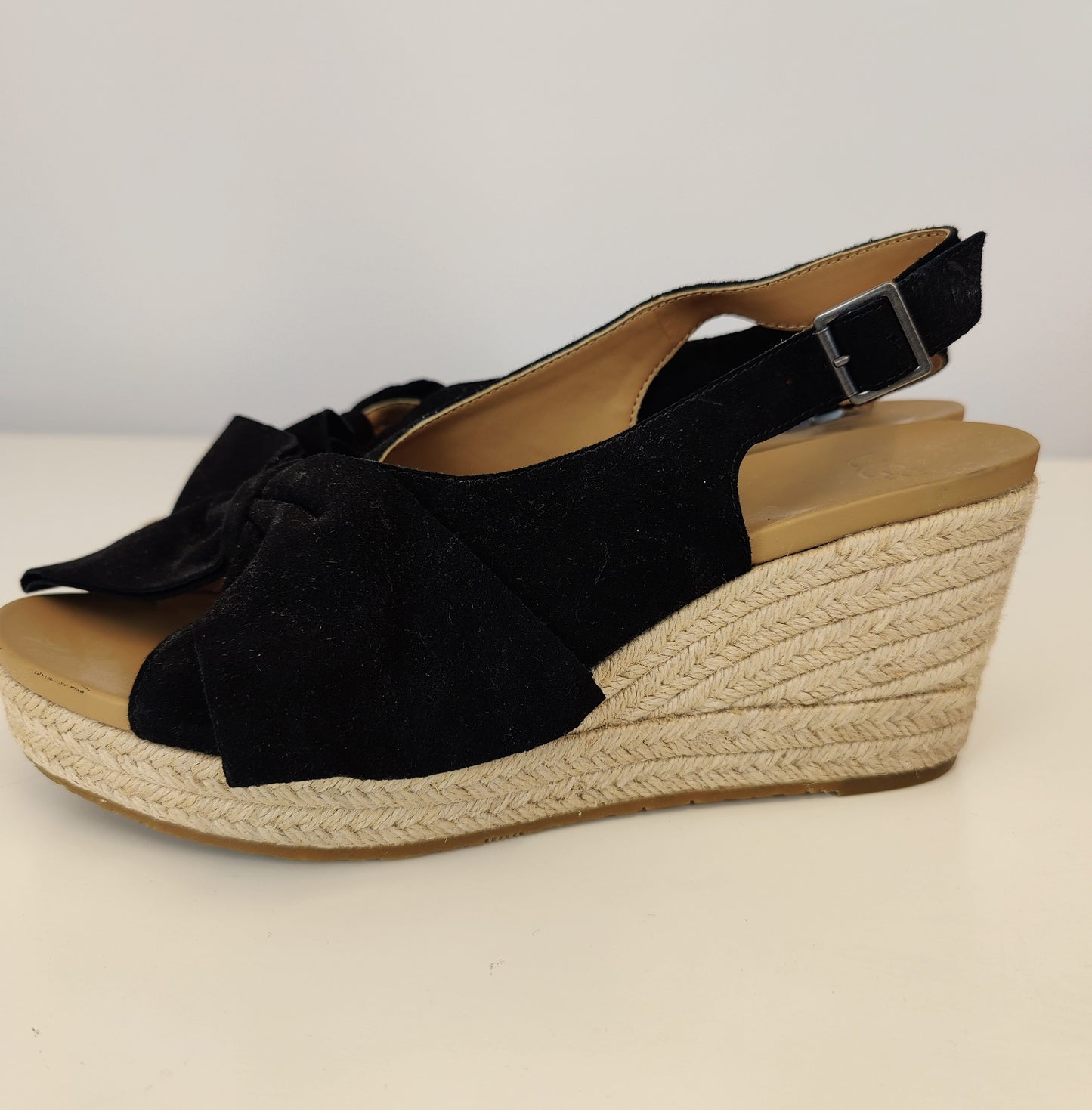 UGG® Wedges-Beige and Black