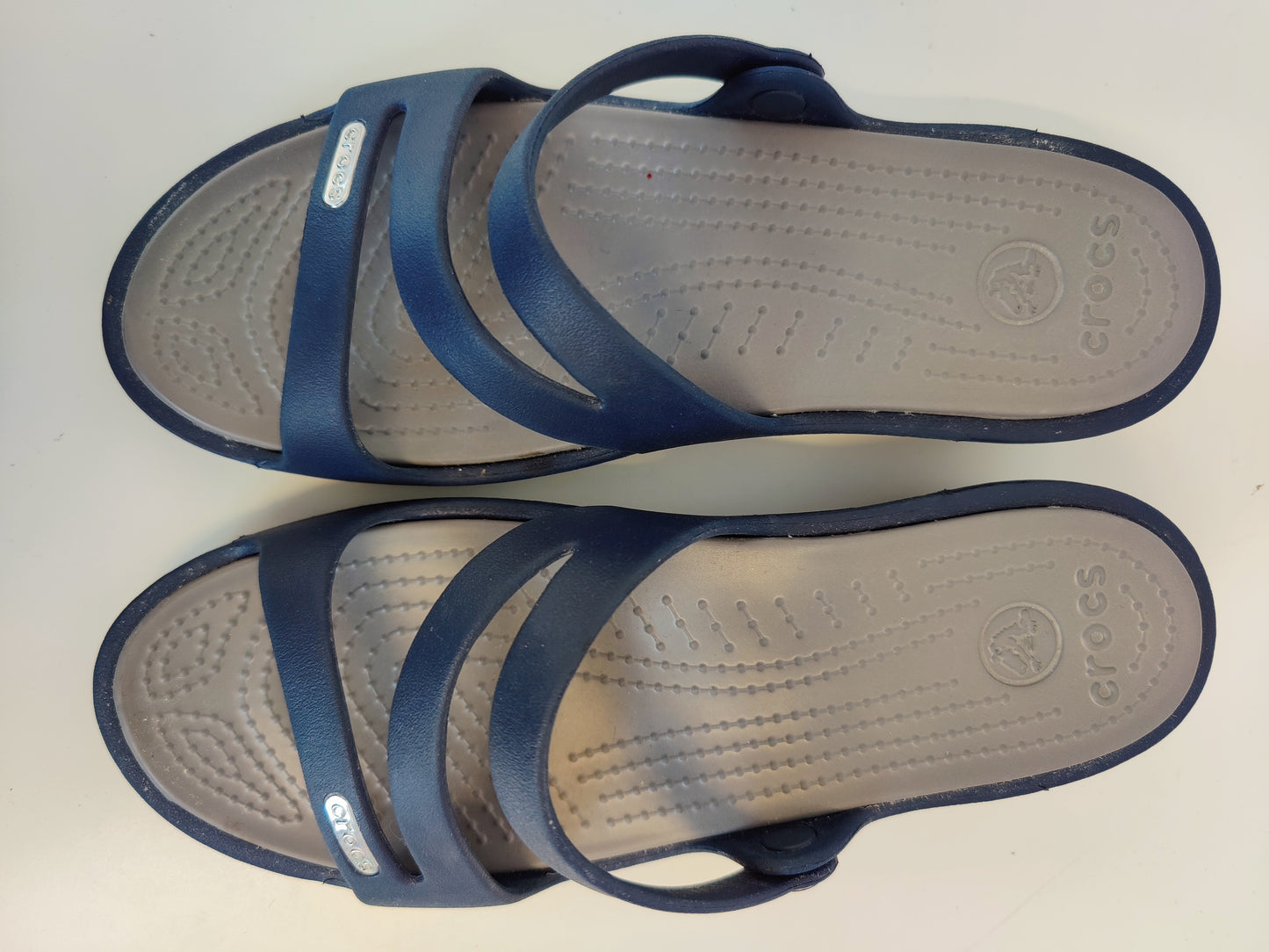 Crocs Womens Strappy Sandals -Navy