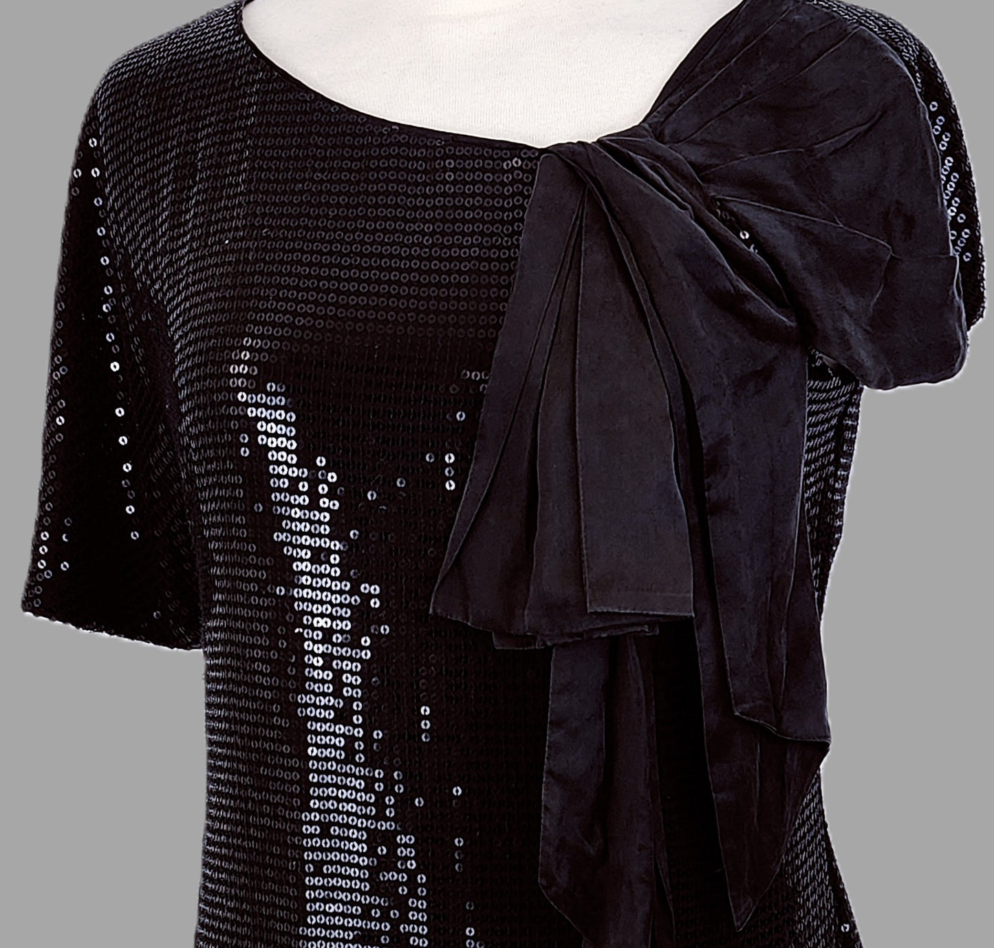 Karen Millen Sequin Mini Dress-Black