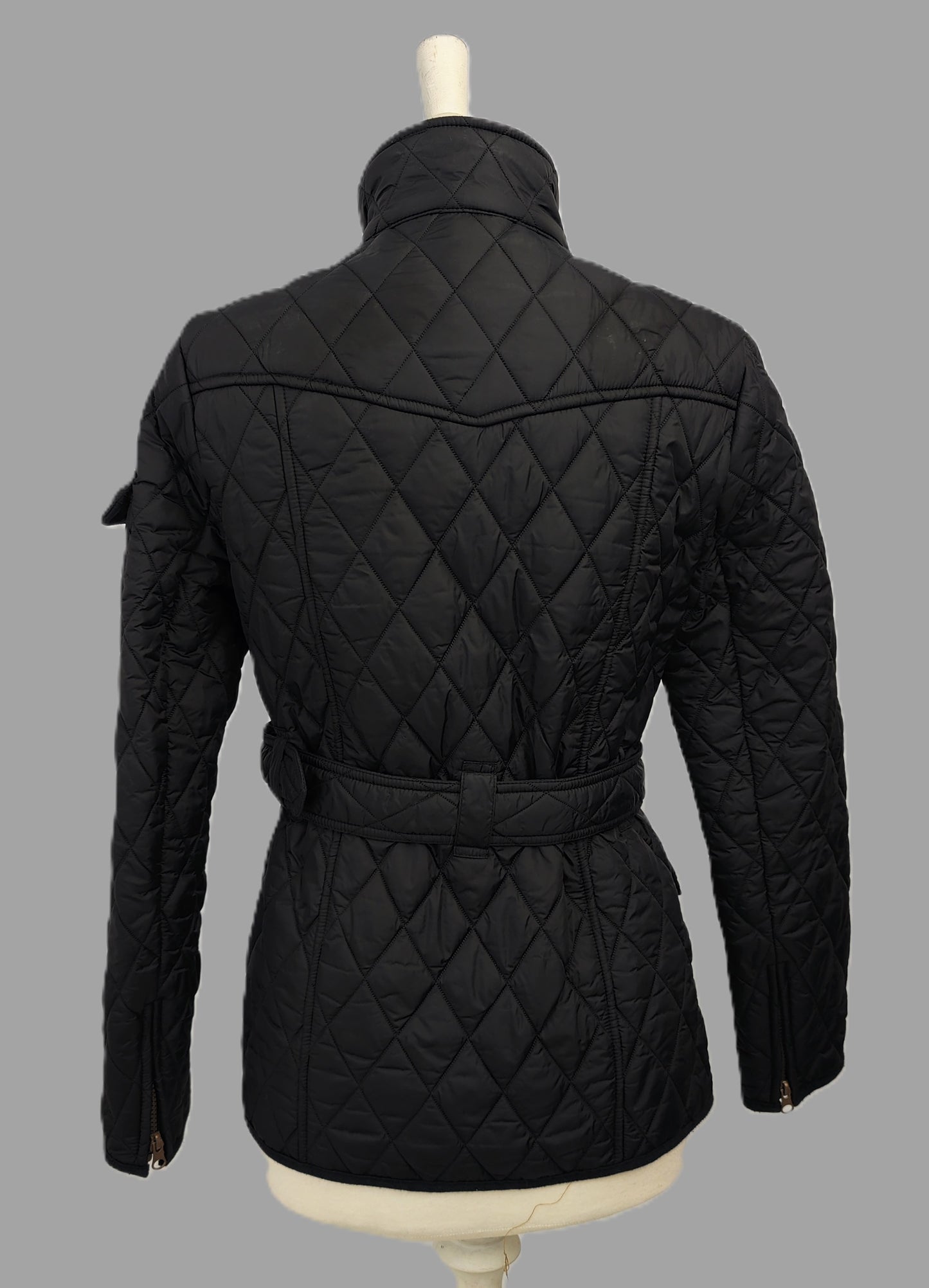 Barbour International Polarquilt Fleece Lined Quilted Jacket - Black