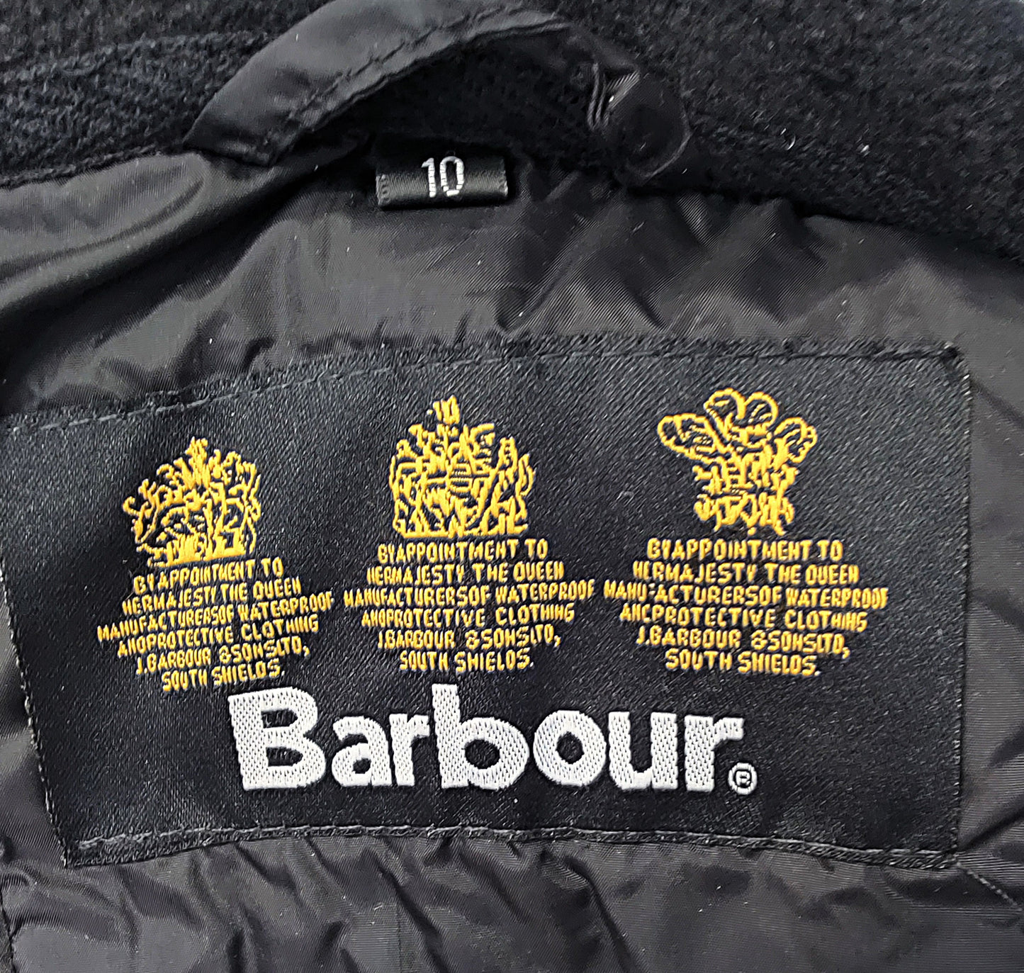 Barbour International Polarquilt Fleece Lined Quilted Jacket - Black