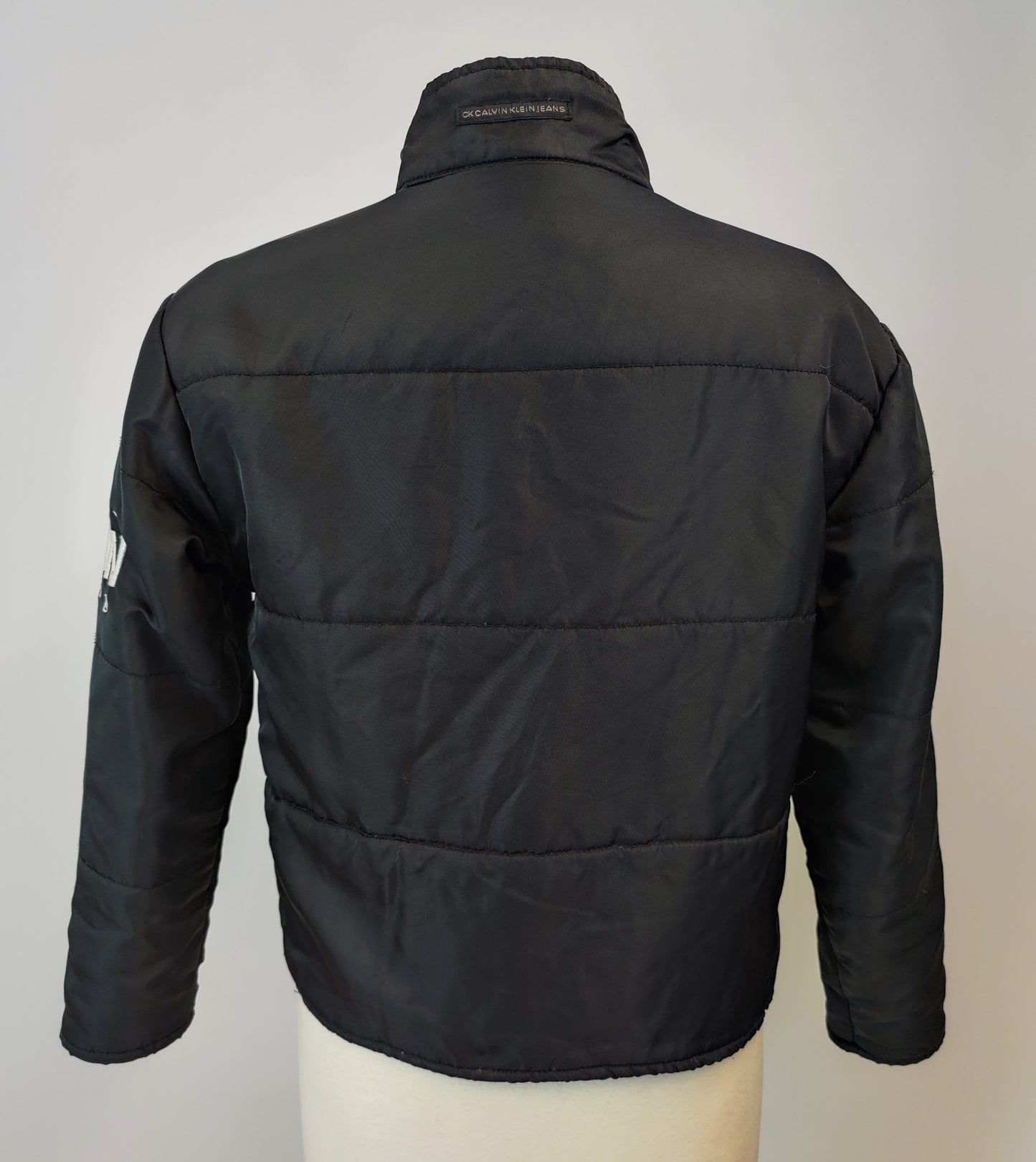 Calvin Klein Jeans® Women's Bomber Jacket- Black/White