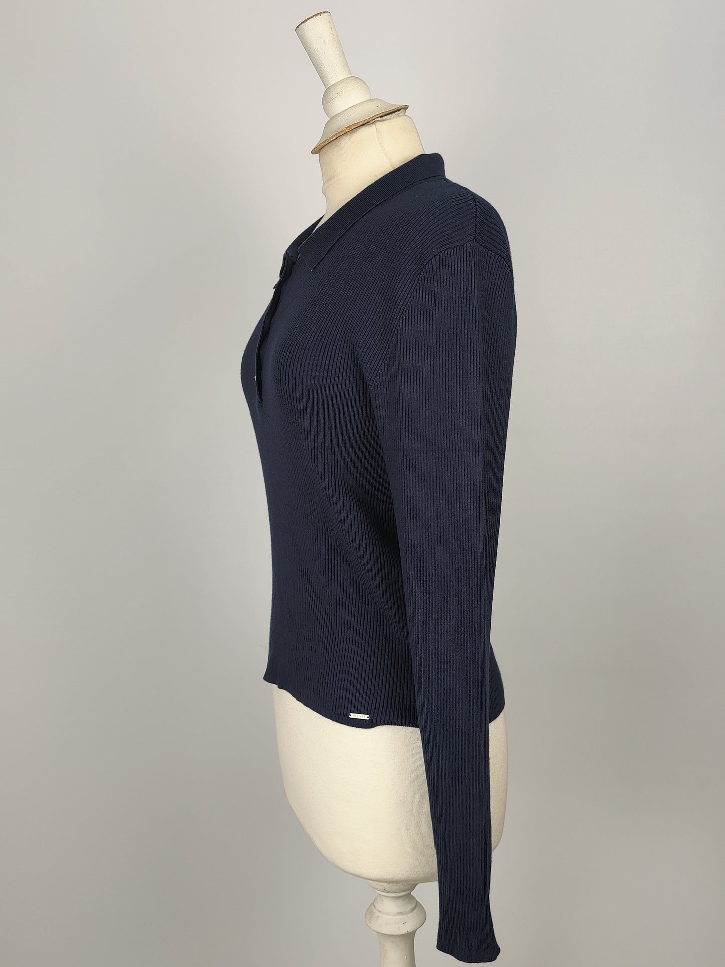 Diesel Navy Long Sleeve Knit Top