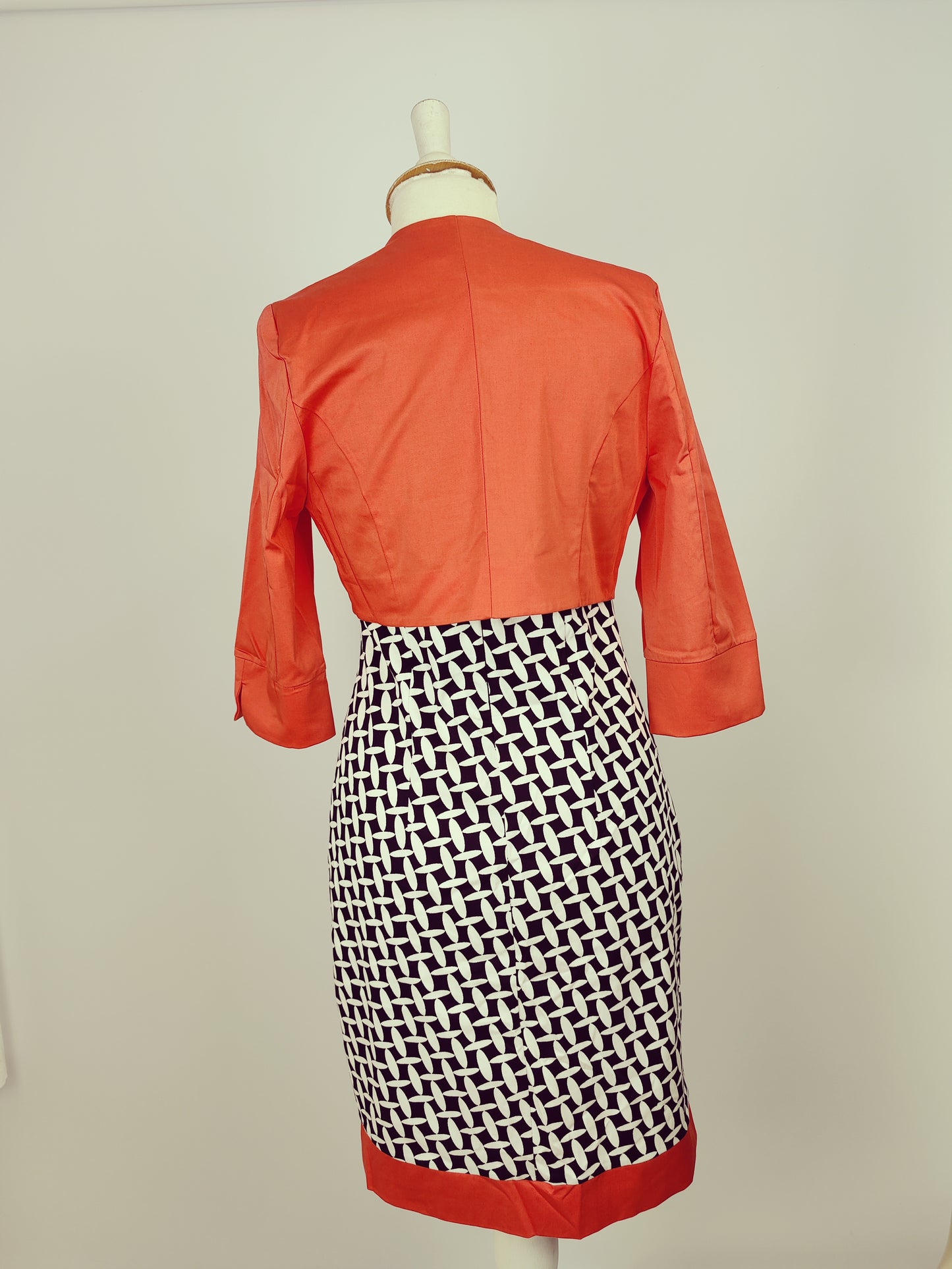 Batida Coral and Black Two Piece Set