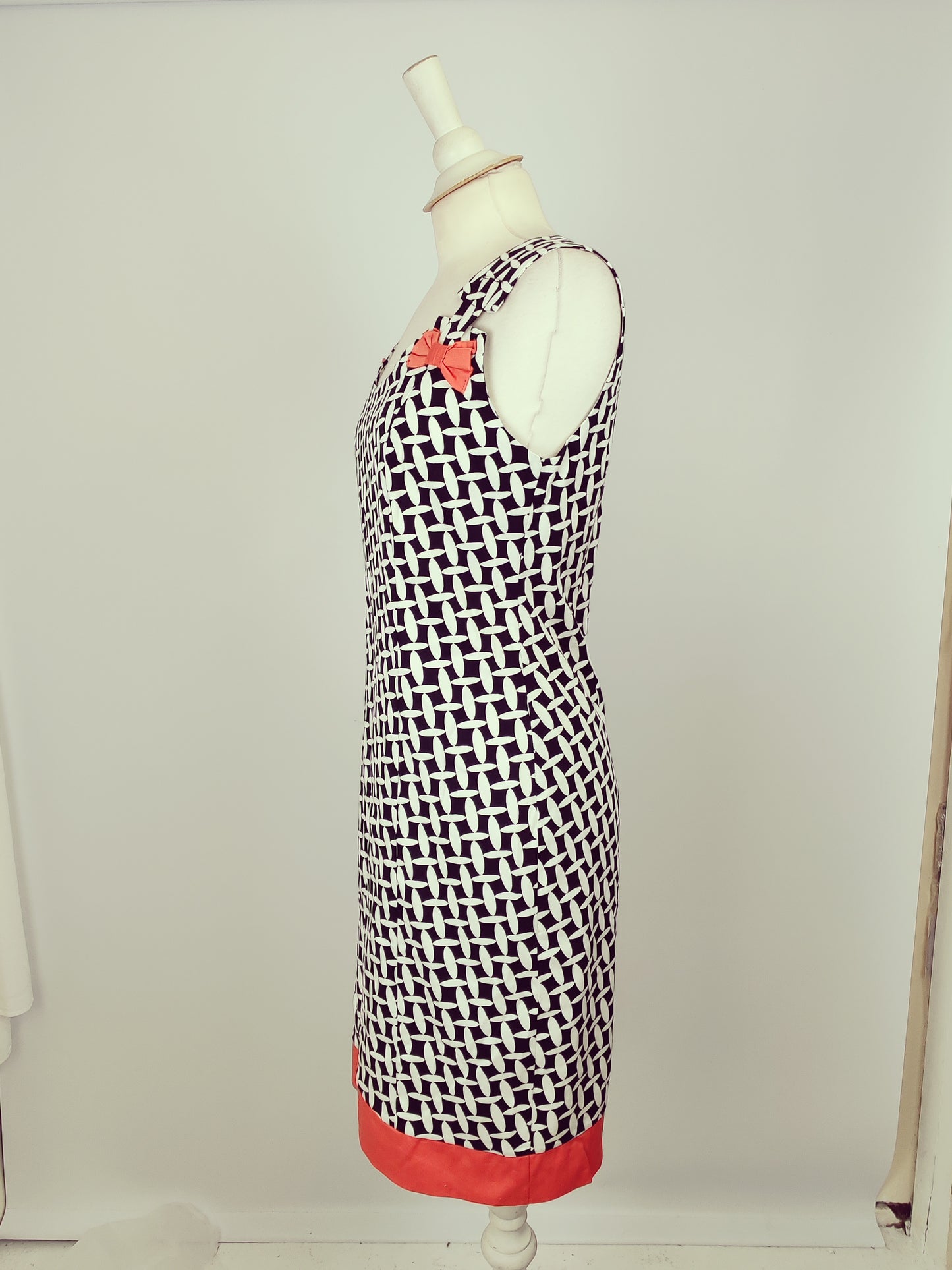 Batida Coral and Black Two Piece Set
