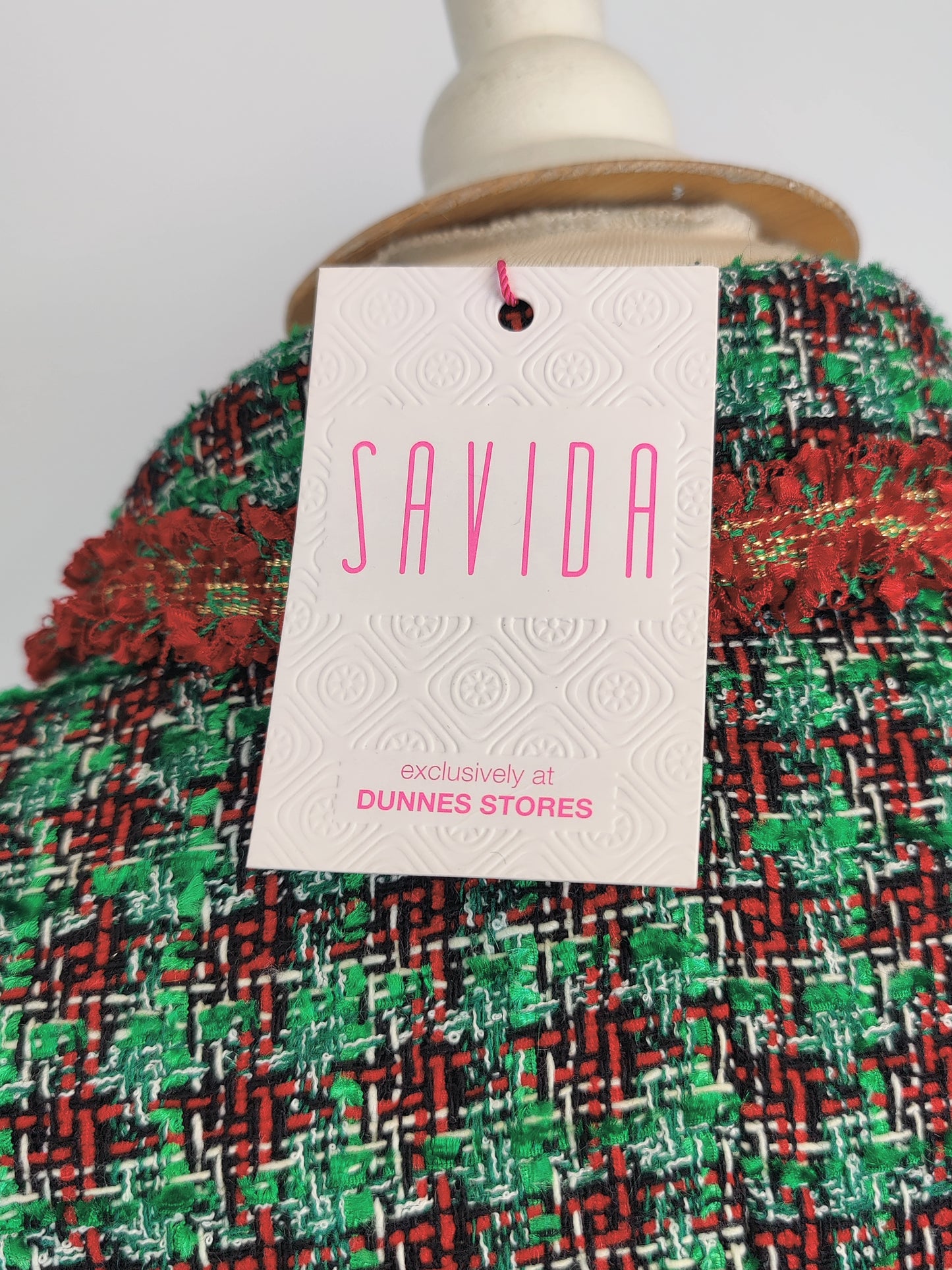 Savida Red and Green Tartan Jacket