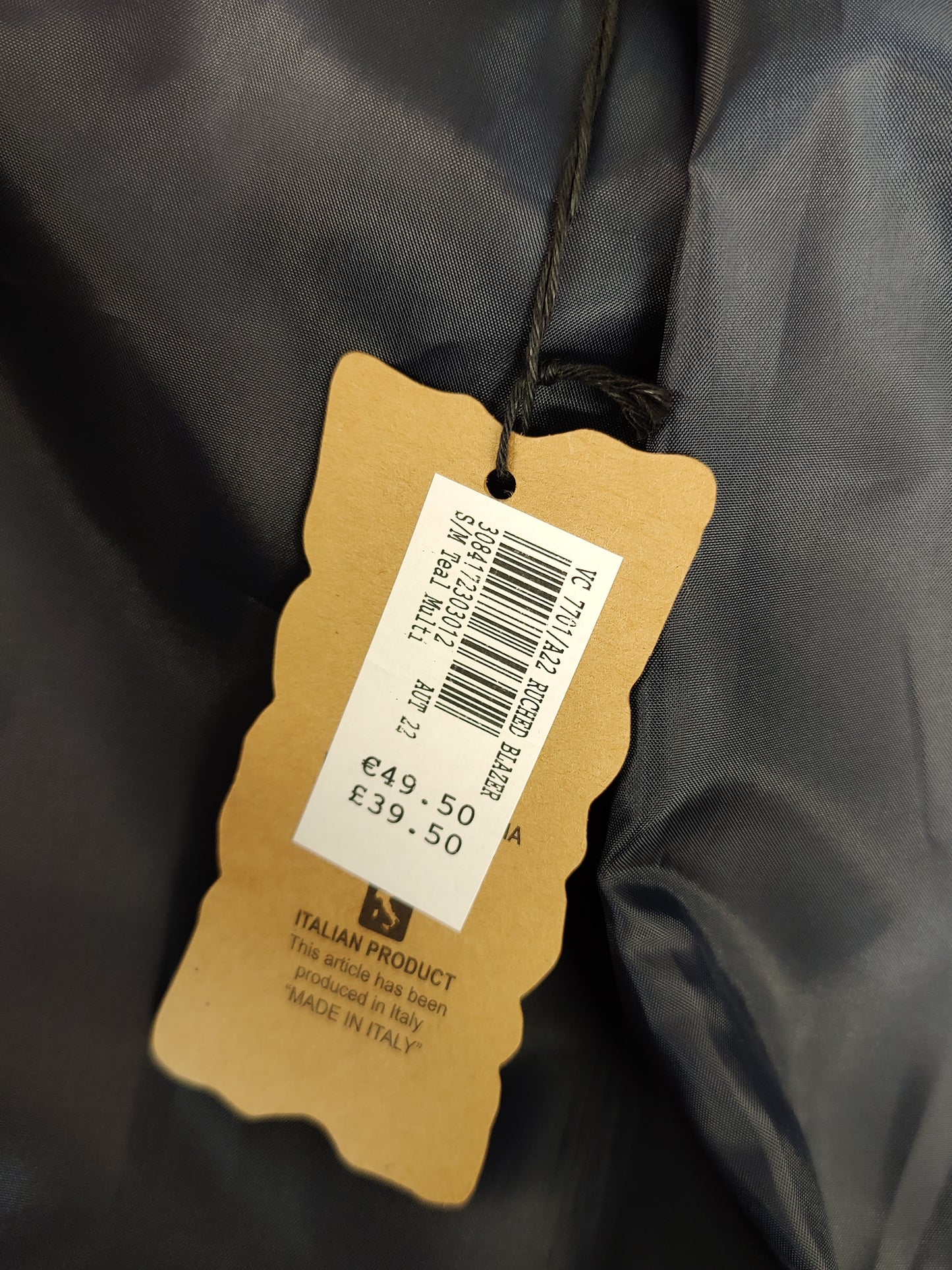 Made In Italy Ruched Sleeved Blazer