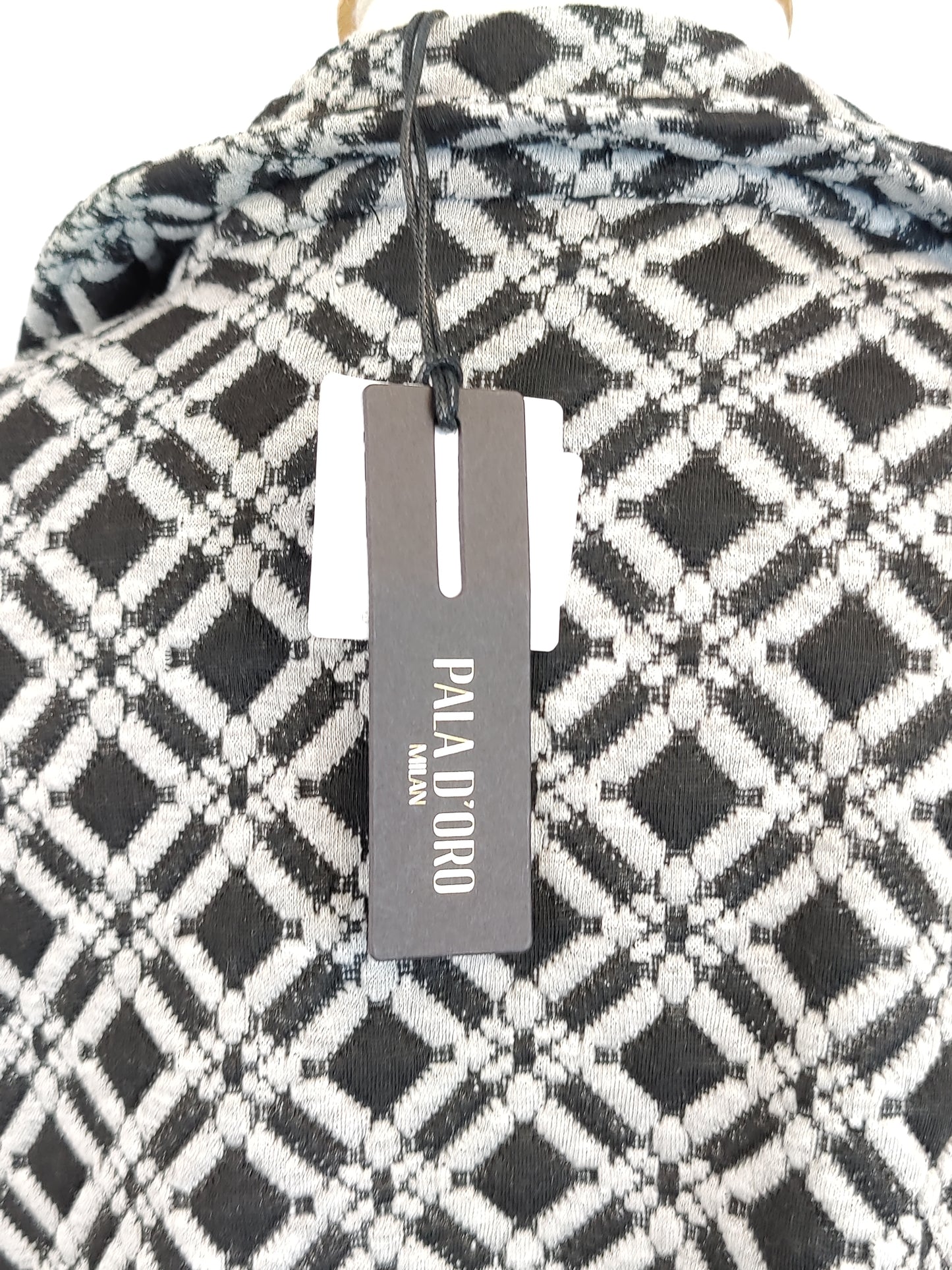Pala D'Oro Black Textured Short Jacket