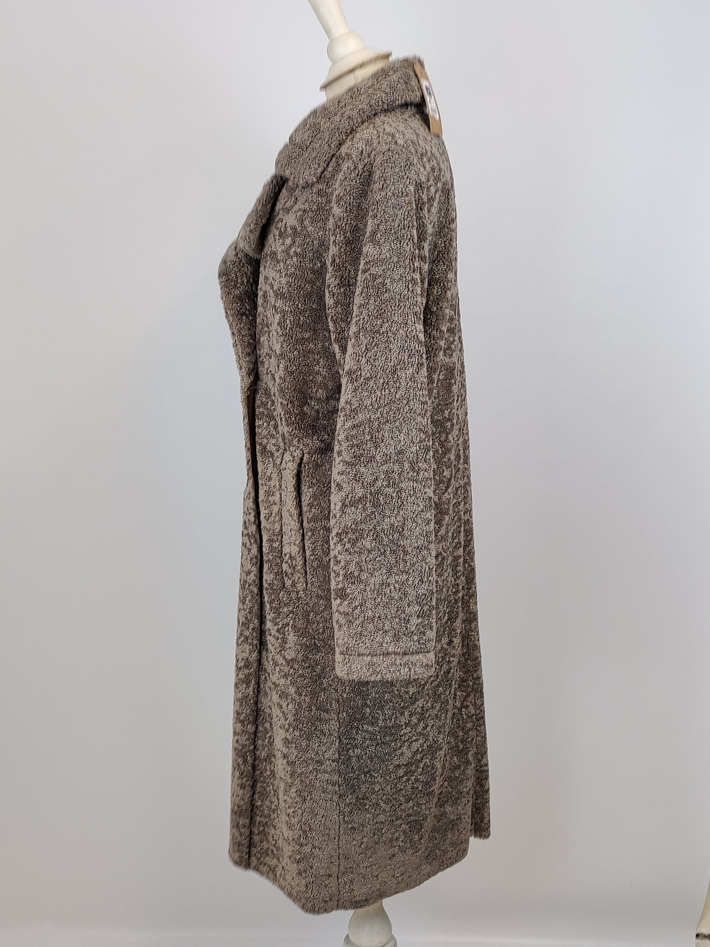 Gallery Mocha Long Teddy Coat