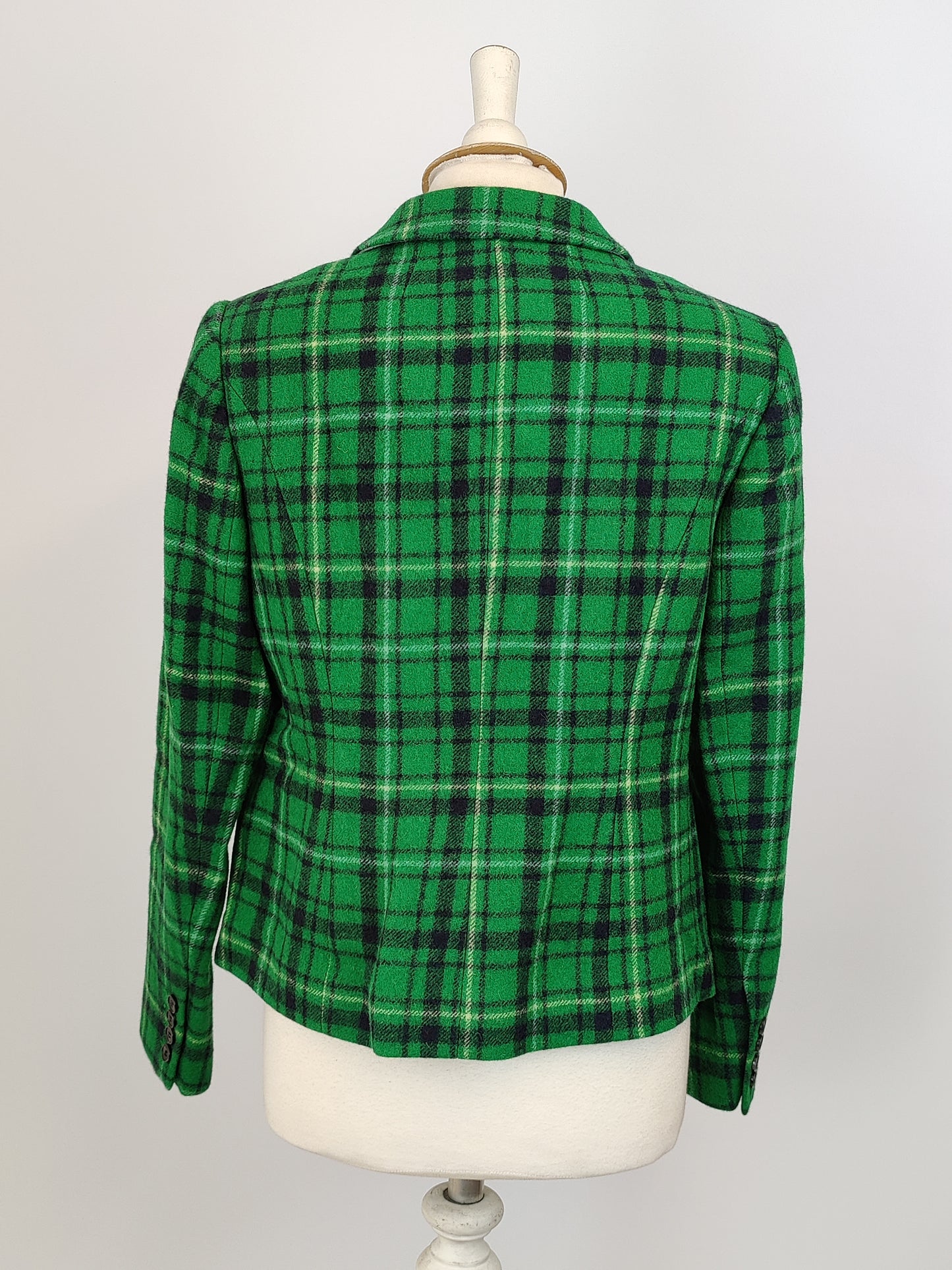 Hobbs Green Check Print Jacket