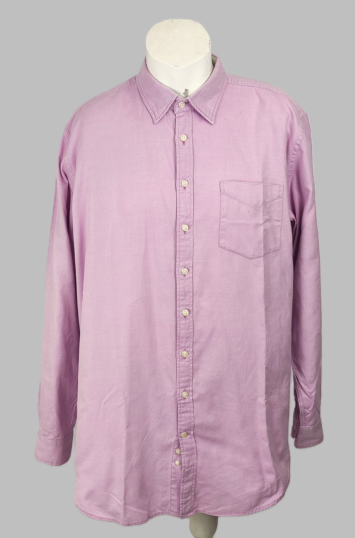 Thomas Pink Smart Casual Cotton Shirt - Pink