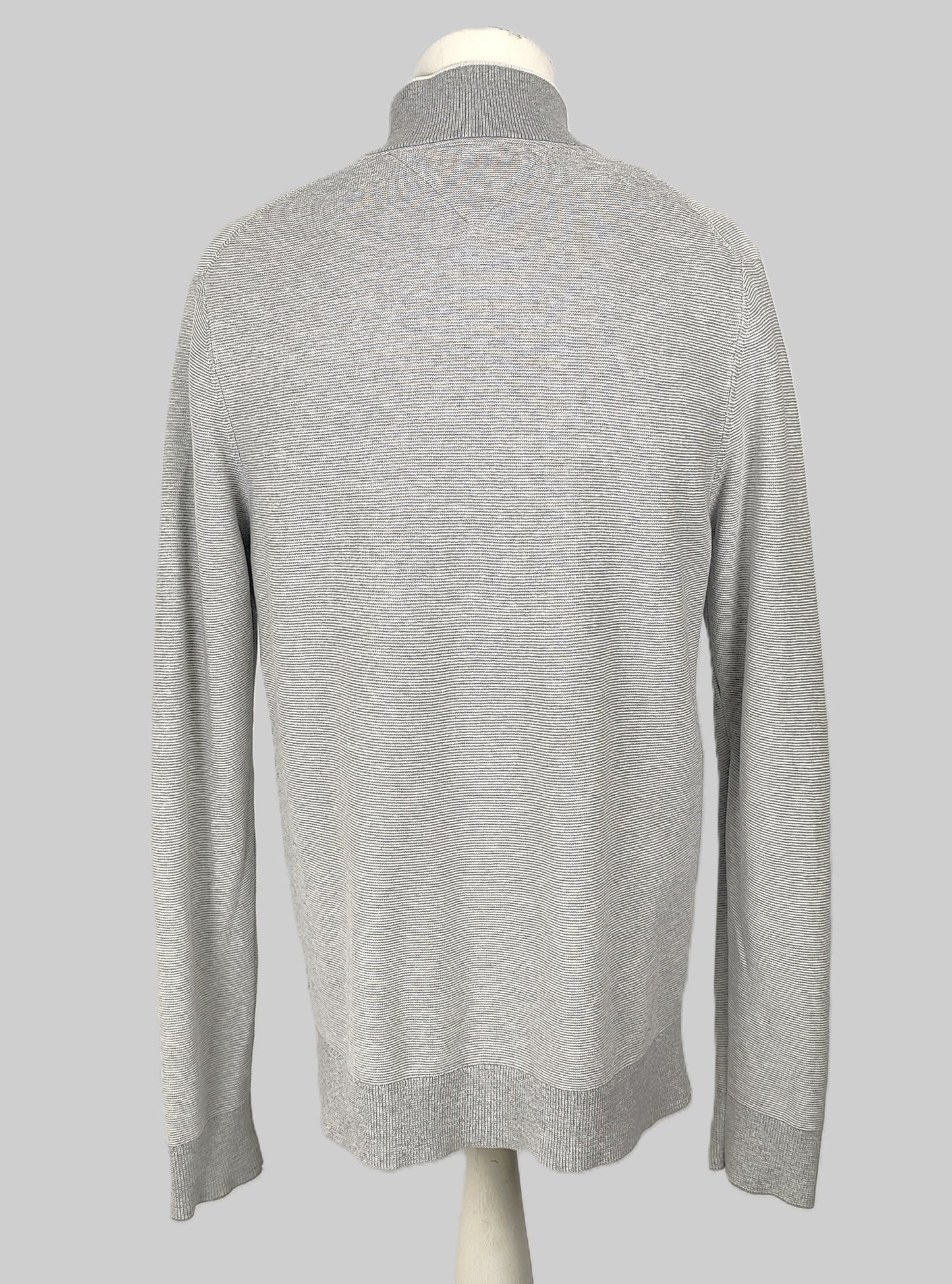 Tommy Hilfiger Turtleneck Half-Zip Jumper - Grey