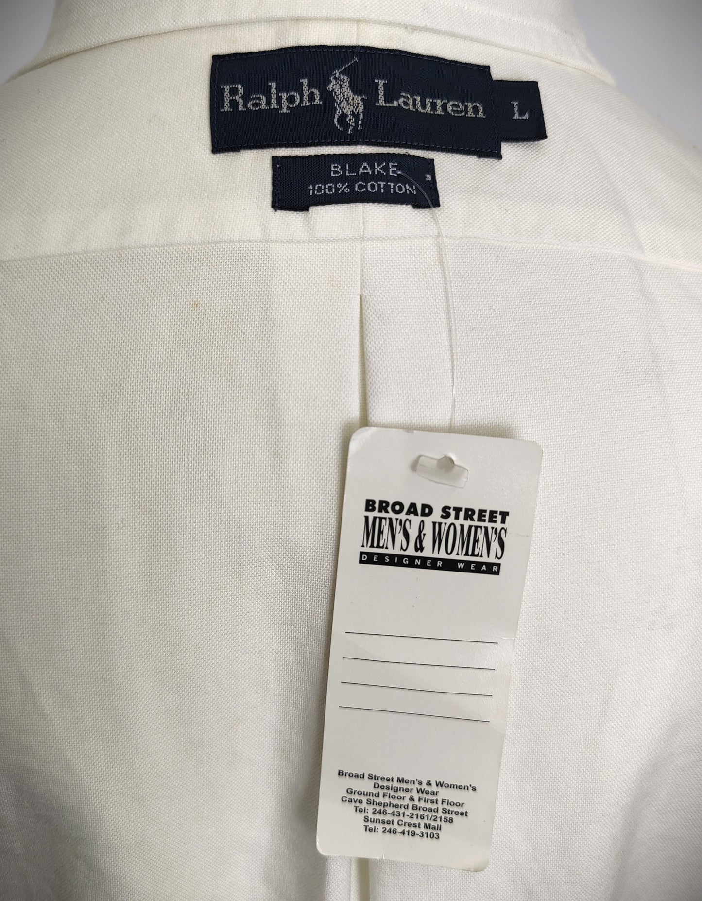 Ralph Lauren Blake Shirt Long Sleeve - Cream