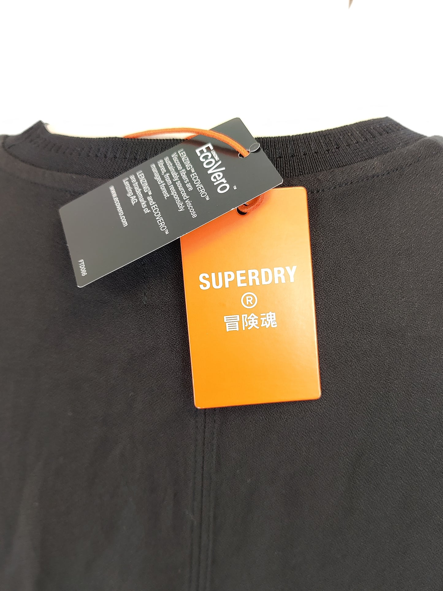 Superdry Black Woven Short Sleeve Top