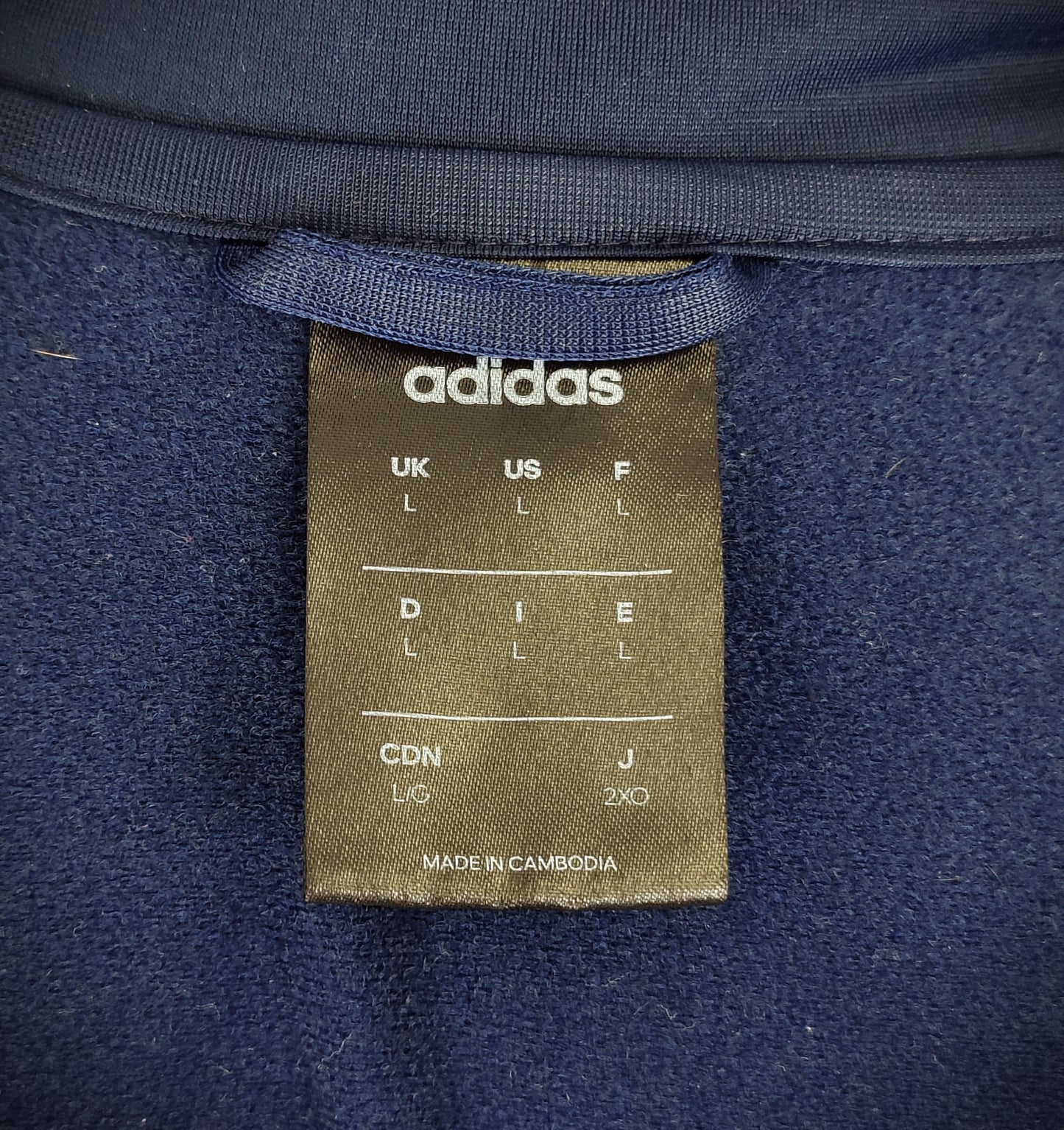 Adidas Climalite Zip-Up Tracksuit Top-Navy