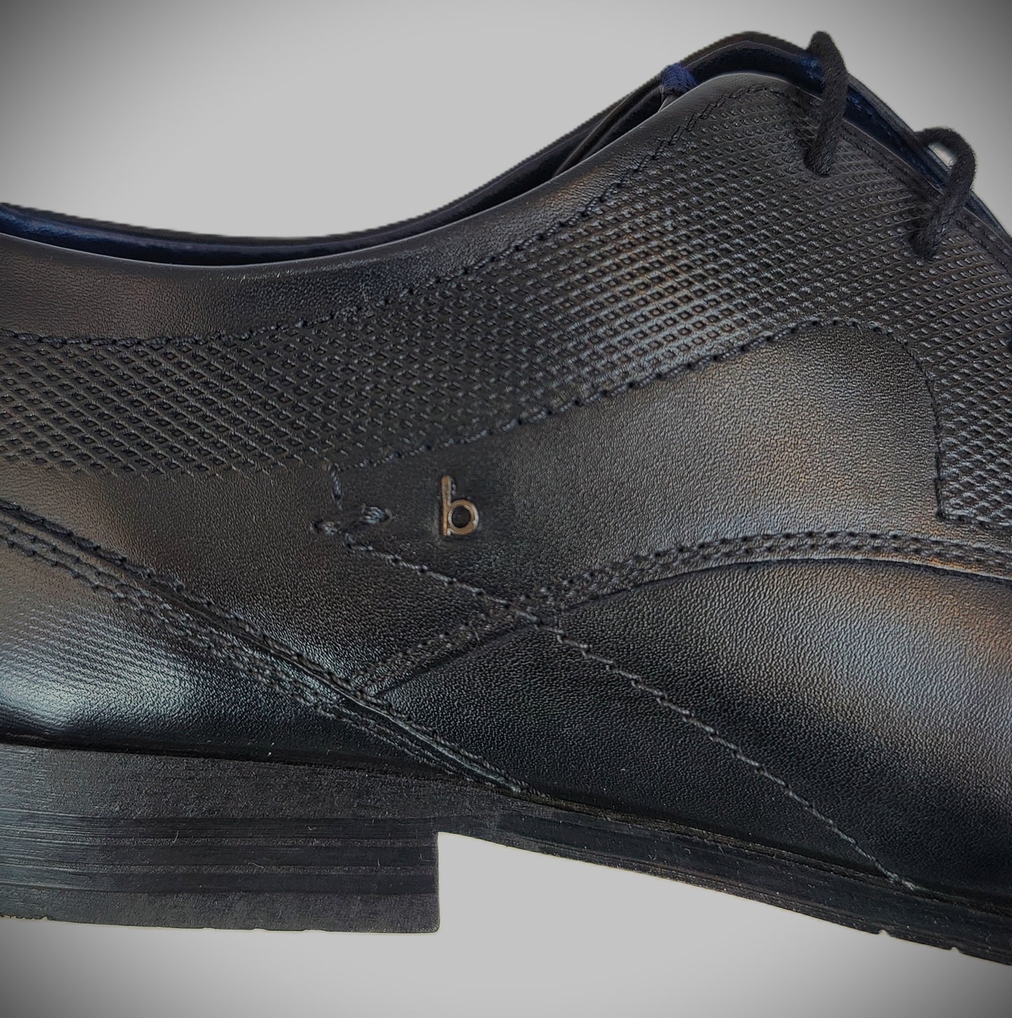 Bugatti Men's Leather Dress Shoe-Black