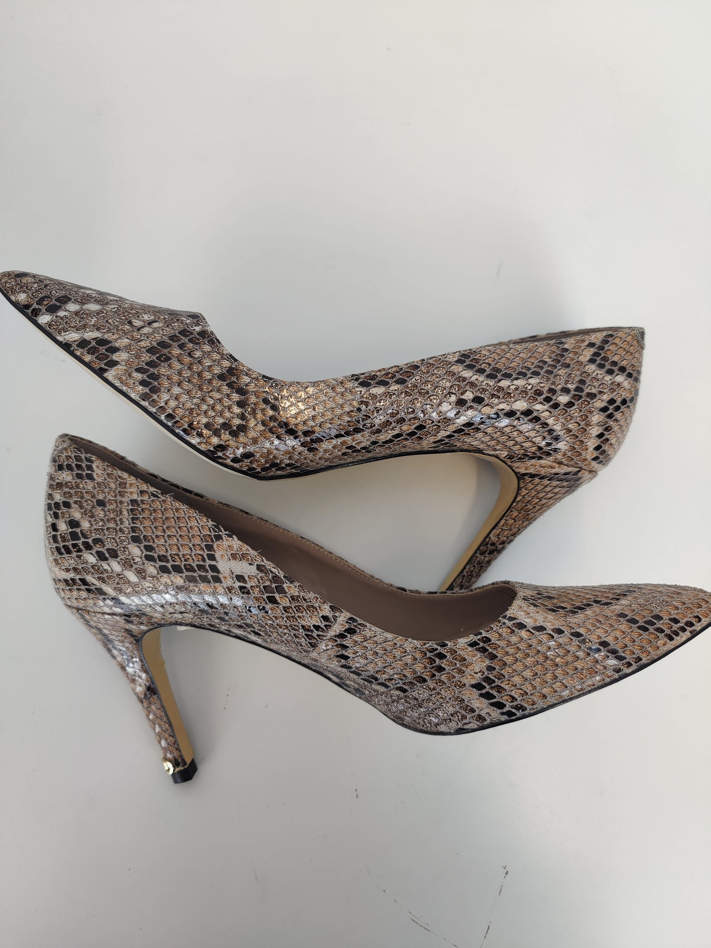 Dune Snake Print Heels