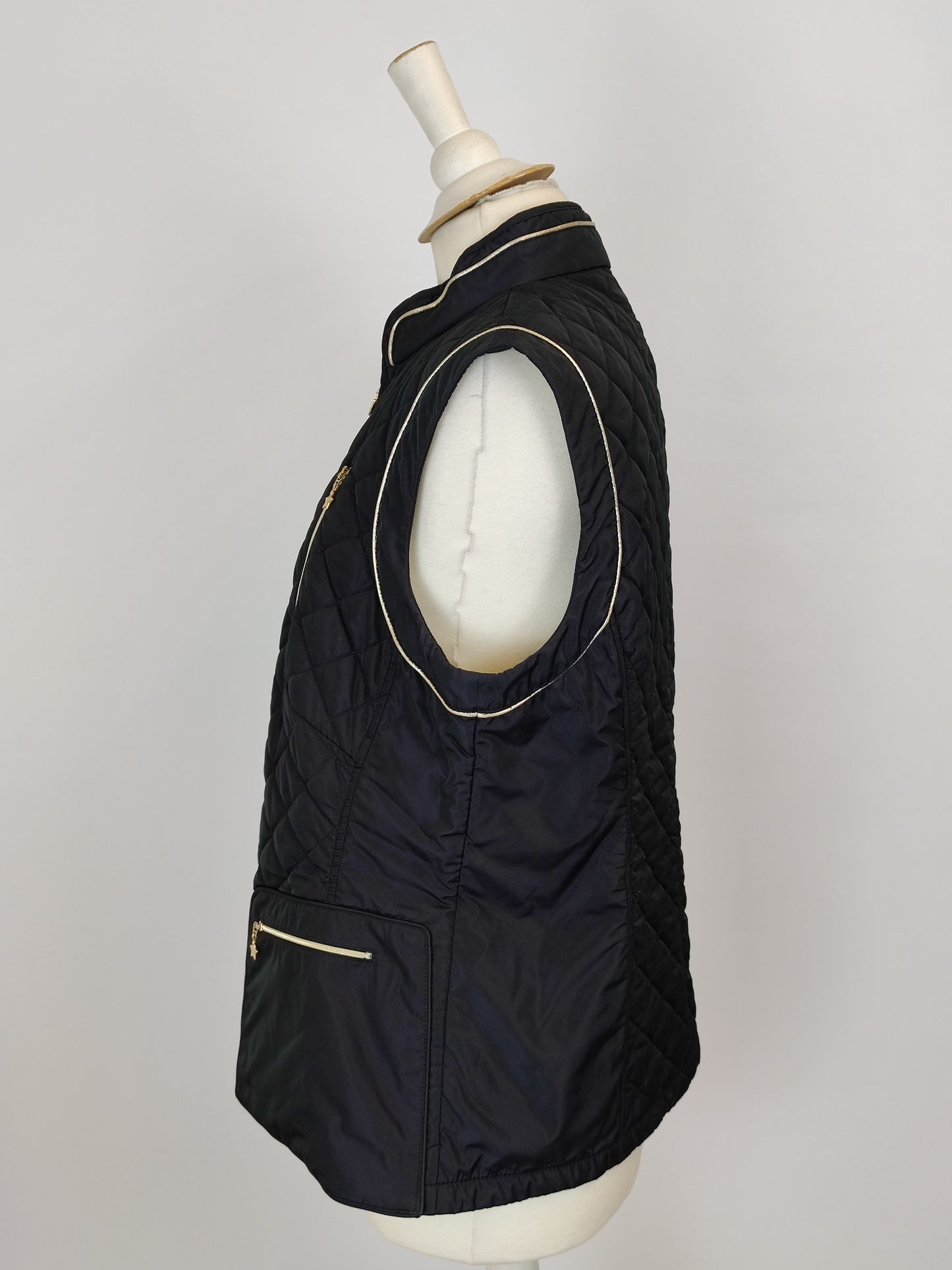 Basler Navy Quilted Vest