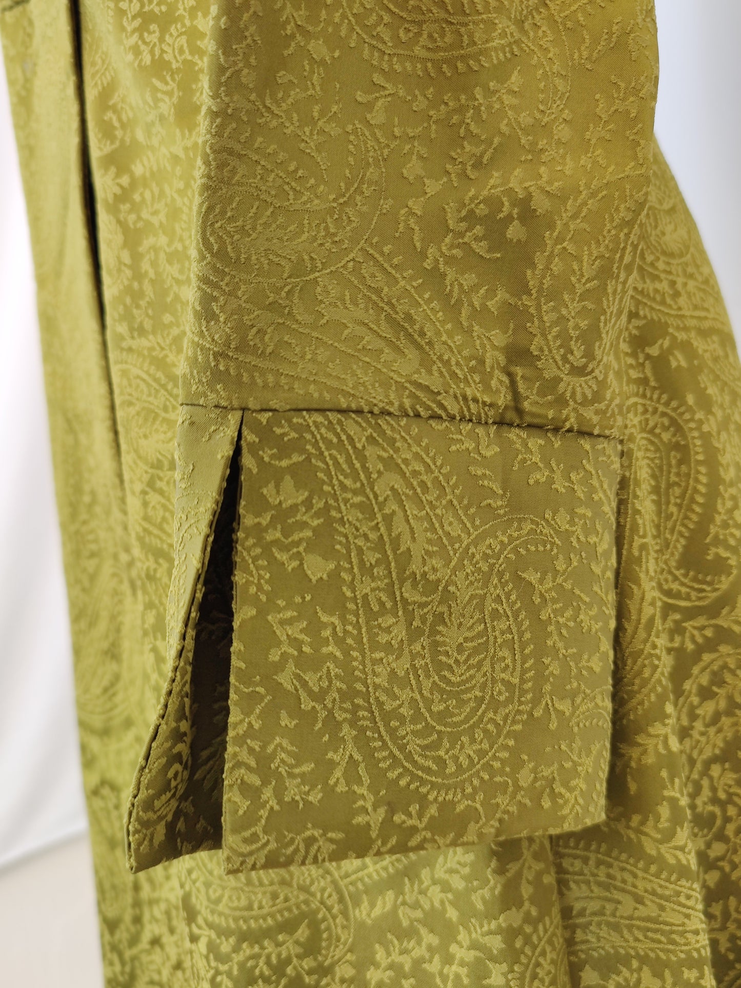 Closet London Khaki Wrap Midi Dress with Split Sleeves