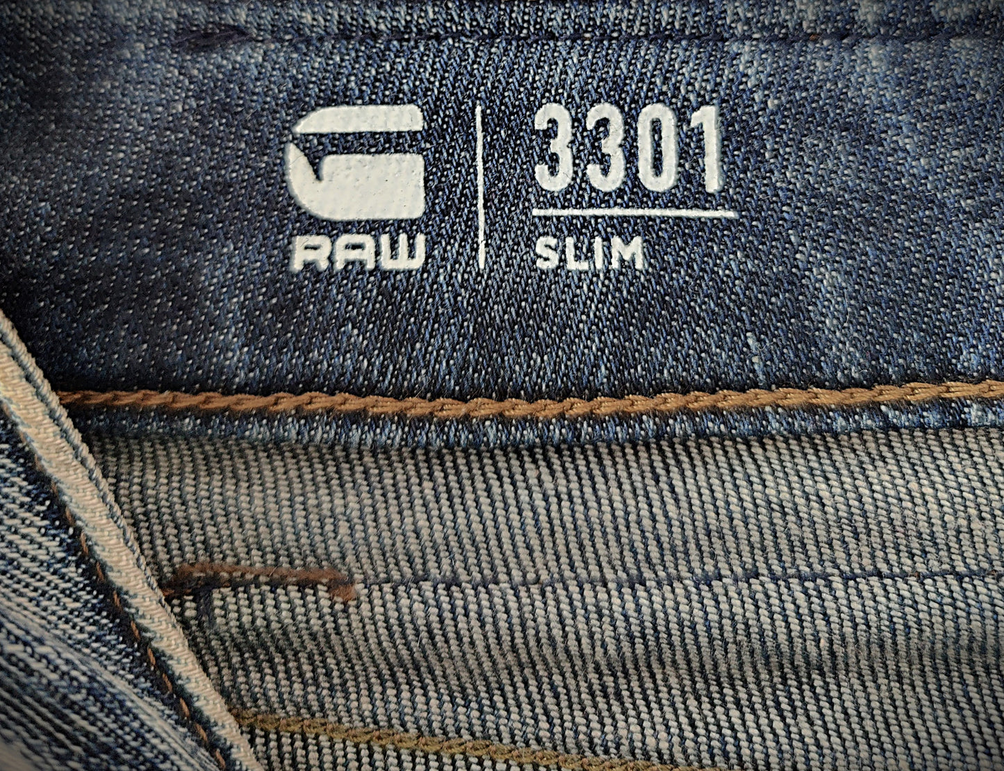 G-Star Stone-Washed 3301 Slim Jeans- Blue
