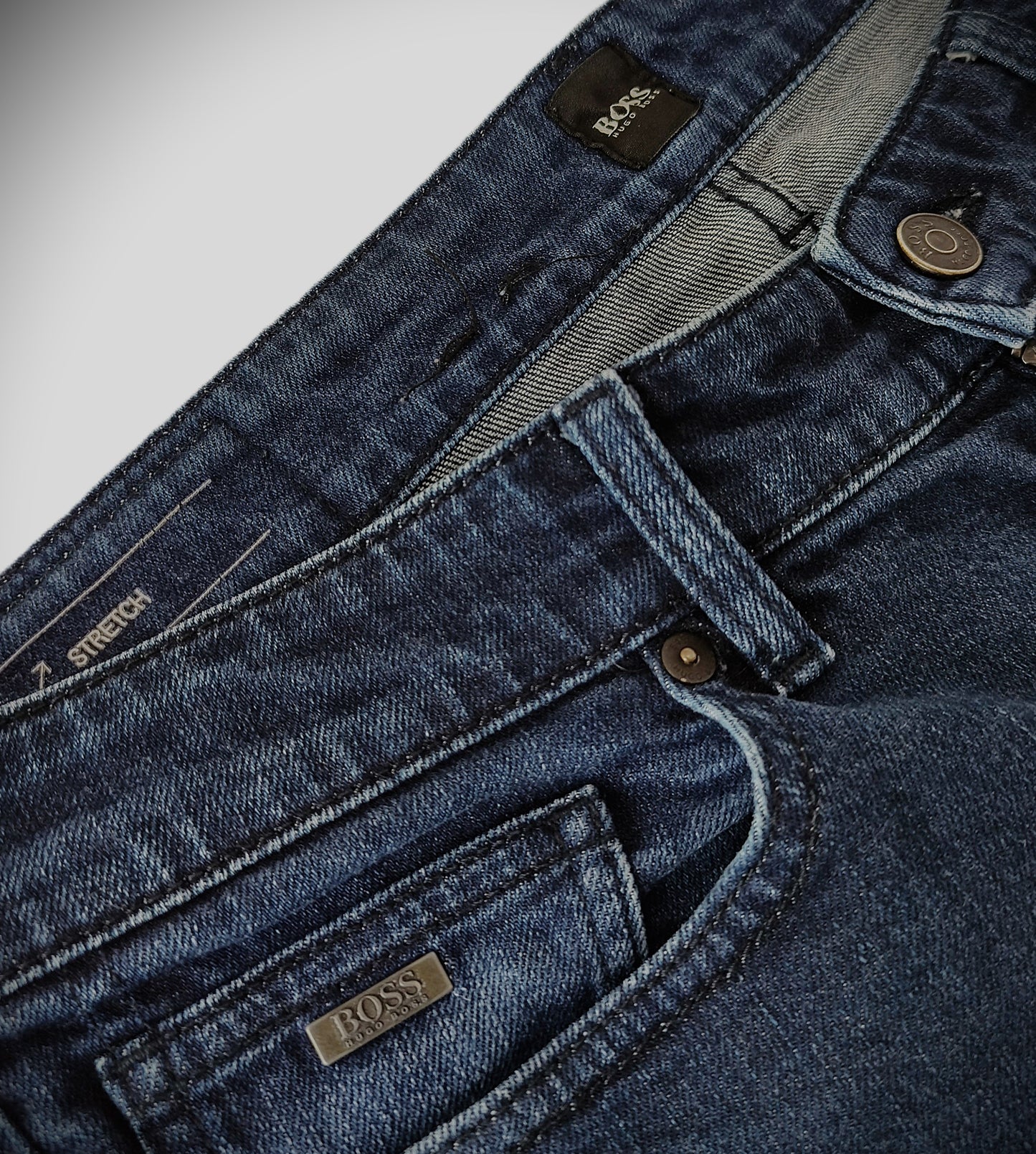 Hugo Boss "Delaware" Slim-fit jeans-Dark-Blue