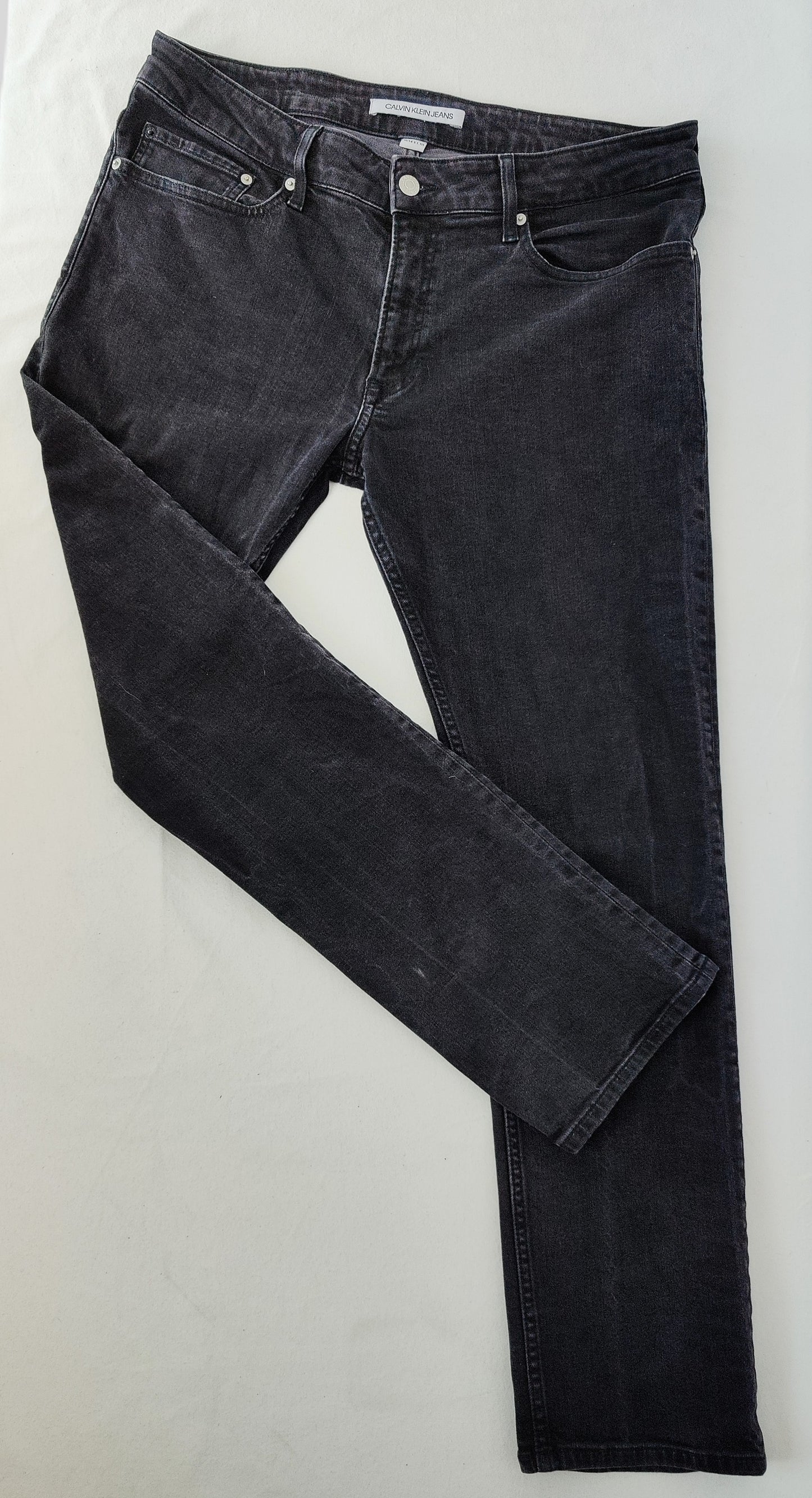 Calvin Klein Skinny Leg Jeans-Faded Black