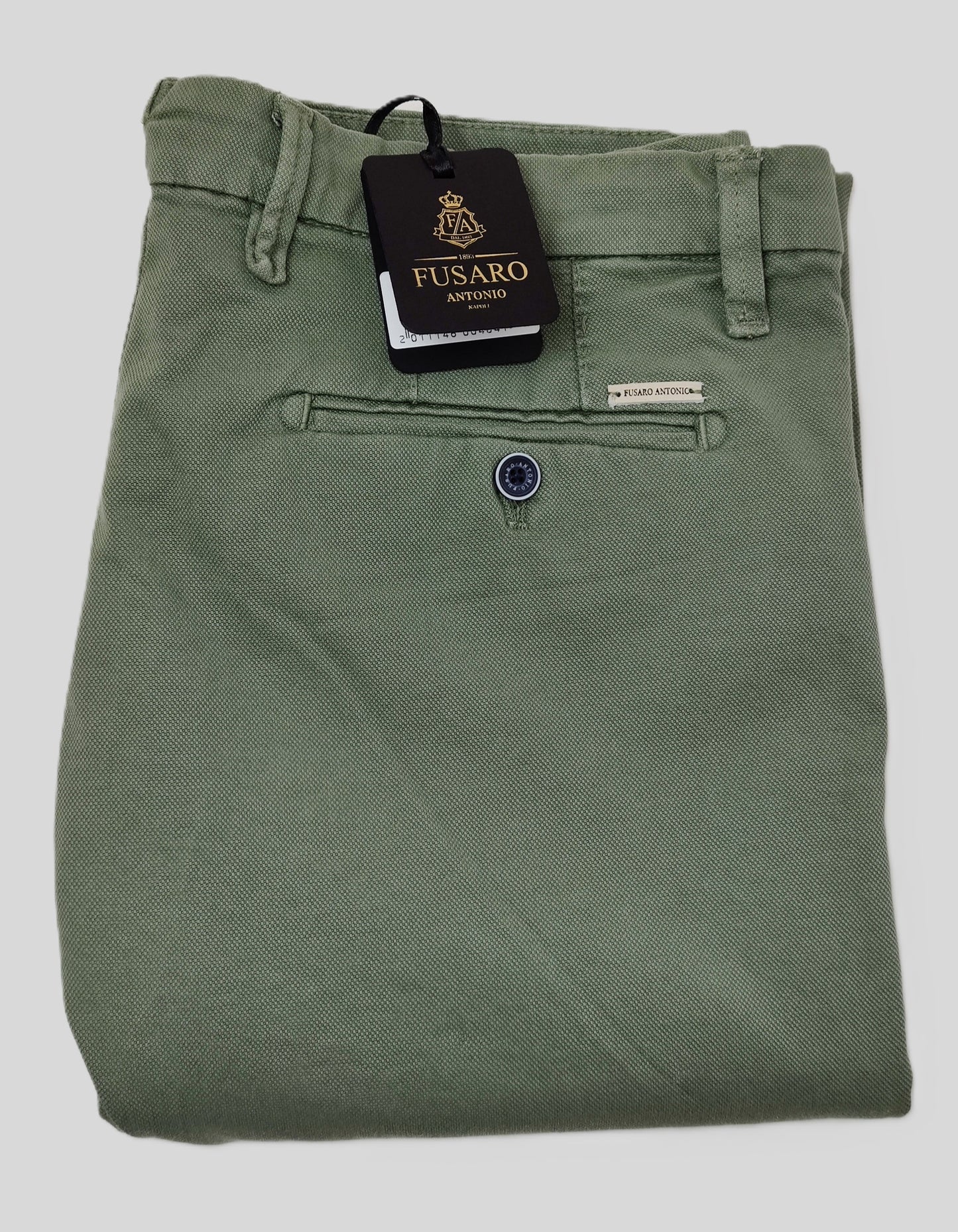 Fusaro Antonio Regular-Fit Chinos-Olive Green