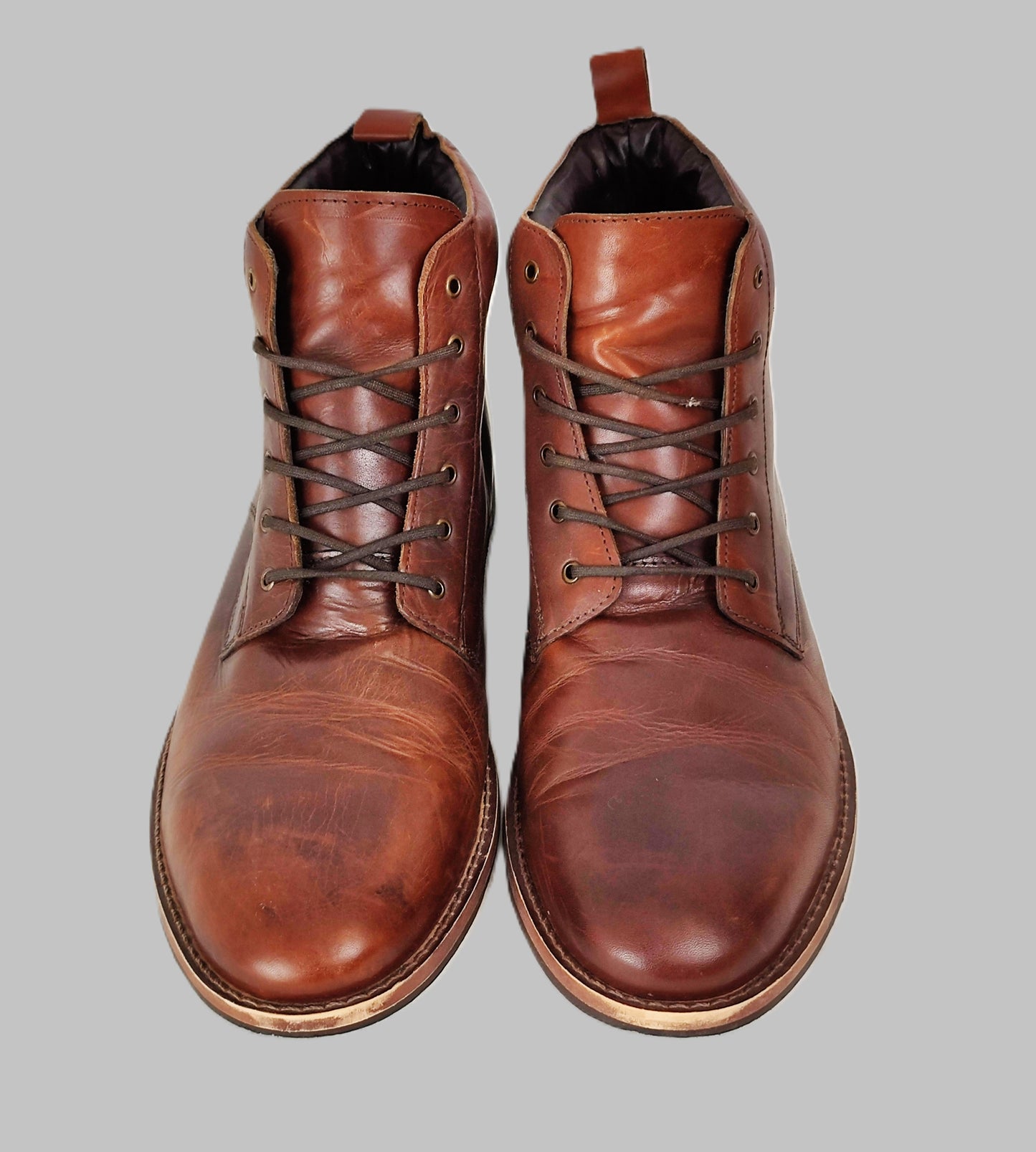 Dune London Casual Leather Boots - Brown