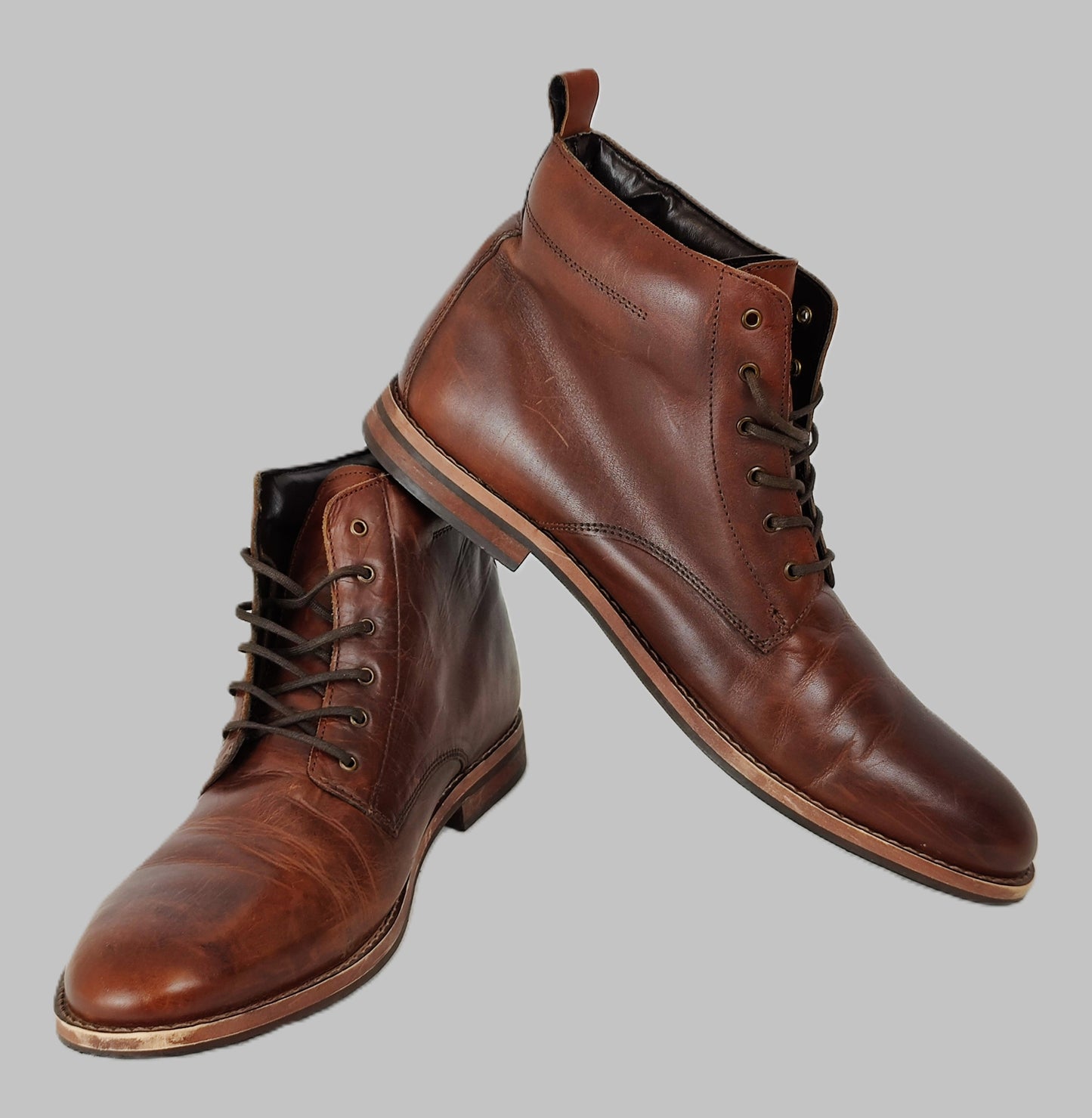 Dune London Casual Leather Boots - Brown