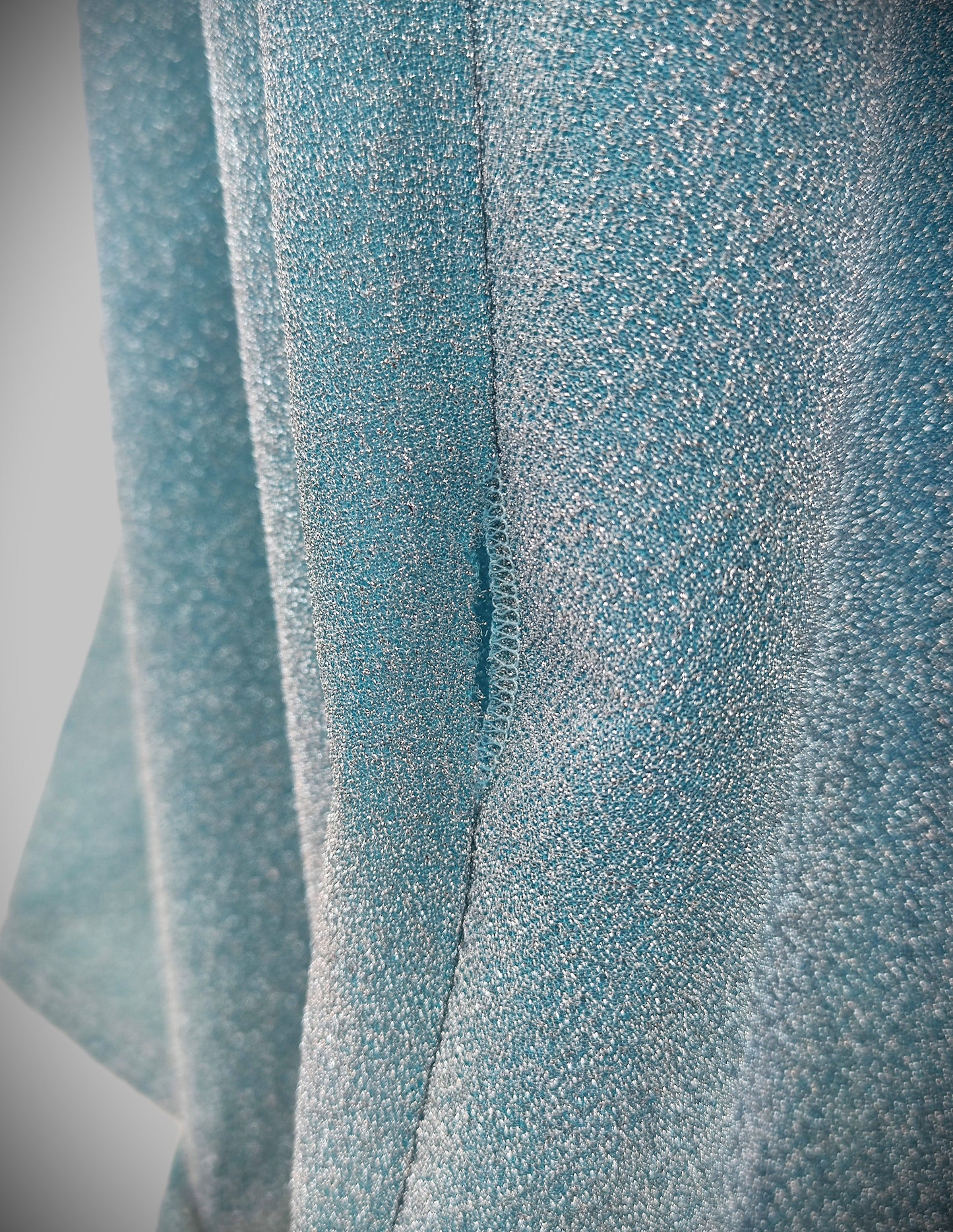 QUIZ Glitter Wrap Maxi Dress - Sky Blue