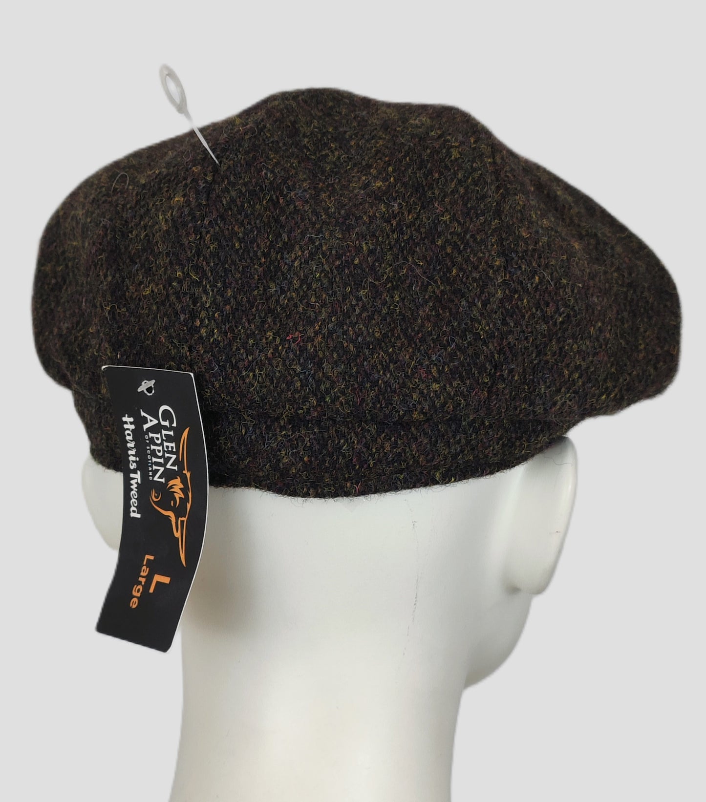 Glen Appin "Harris Tweed" Men's Flat Cap- Brown Tweed