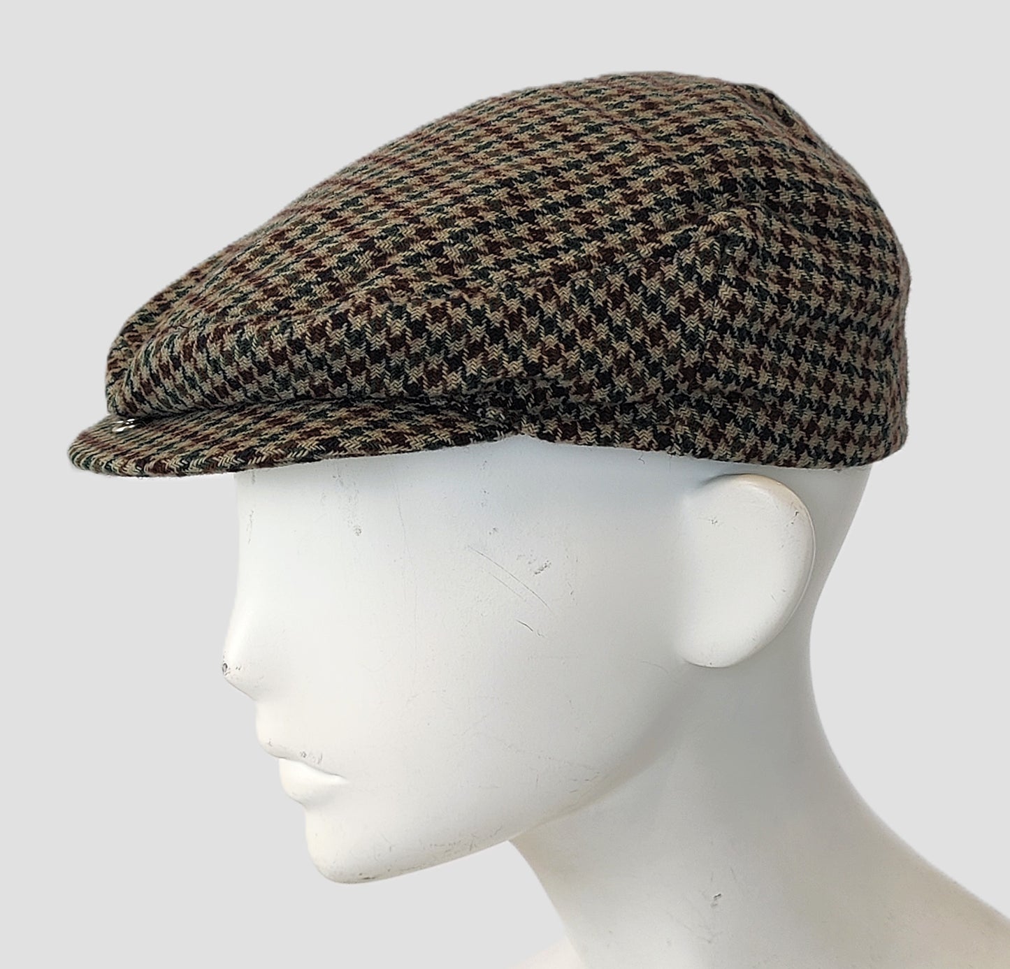 Clonleigh Vintage "Made in ireland" Flat Cap- Brown/Green Check