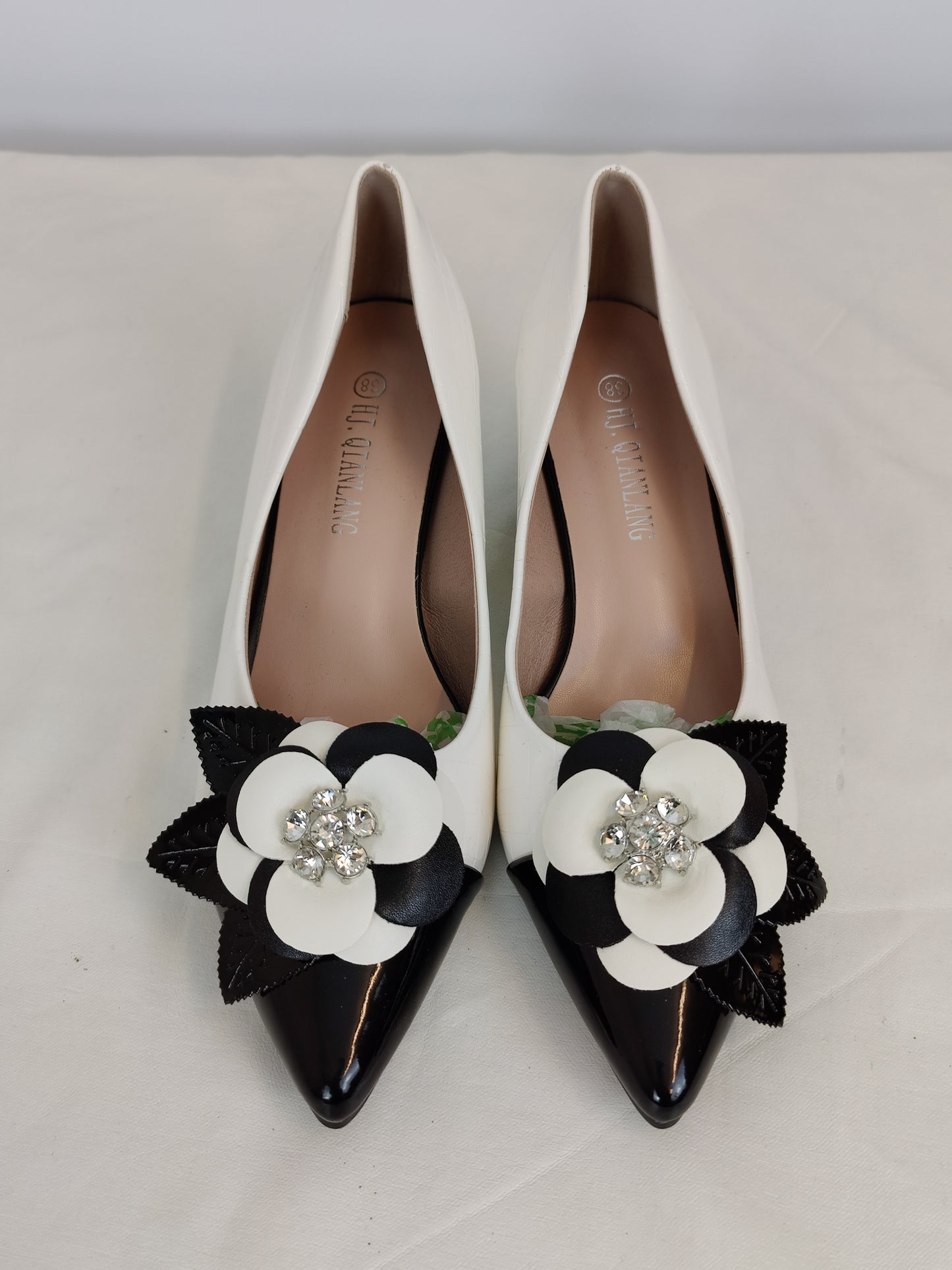 HJ.QIANLANG Flower Heels