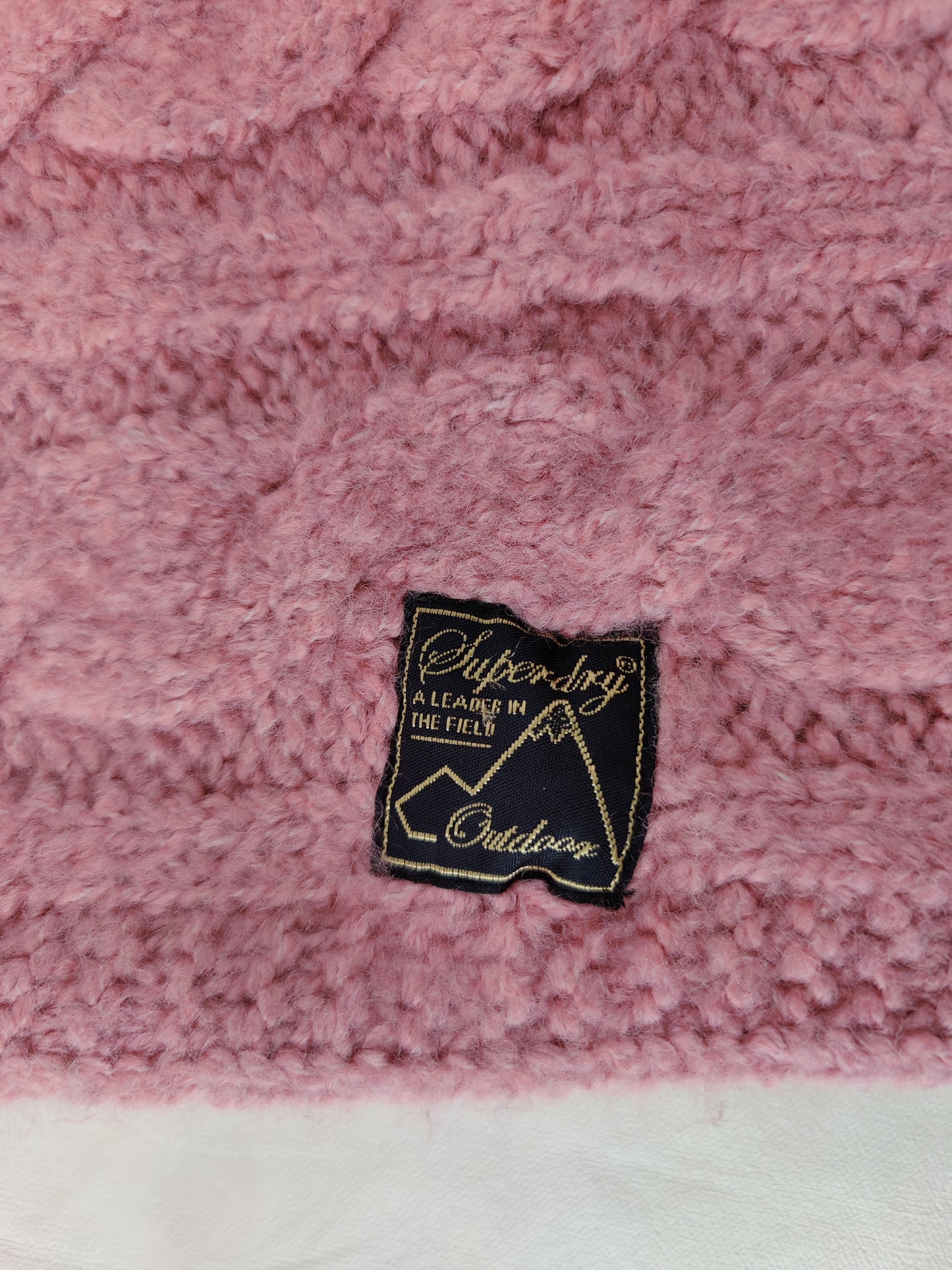 SuperDry® Tweed Cable Snood - Smoke Pink