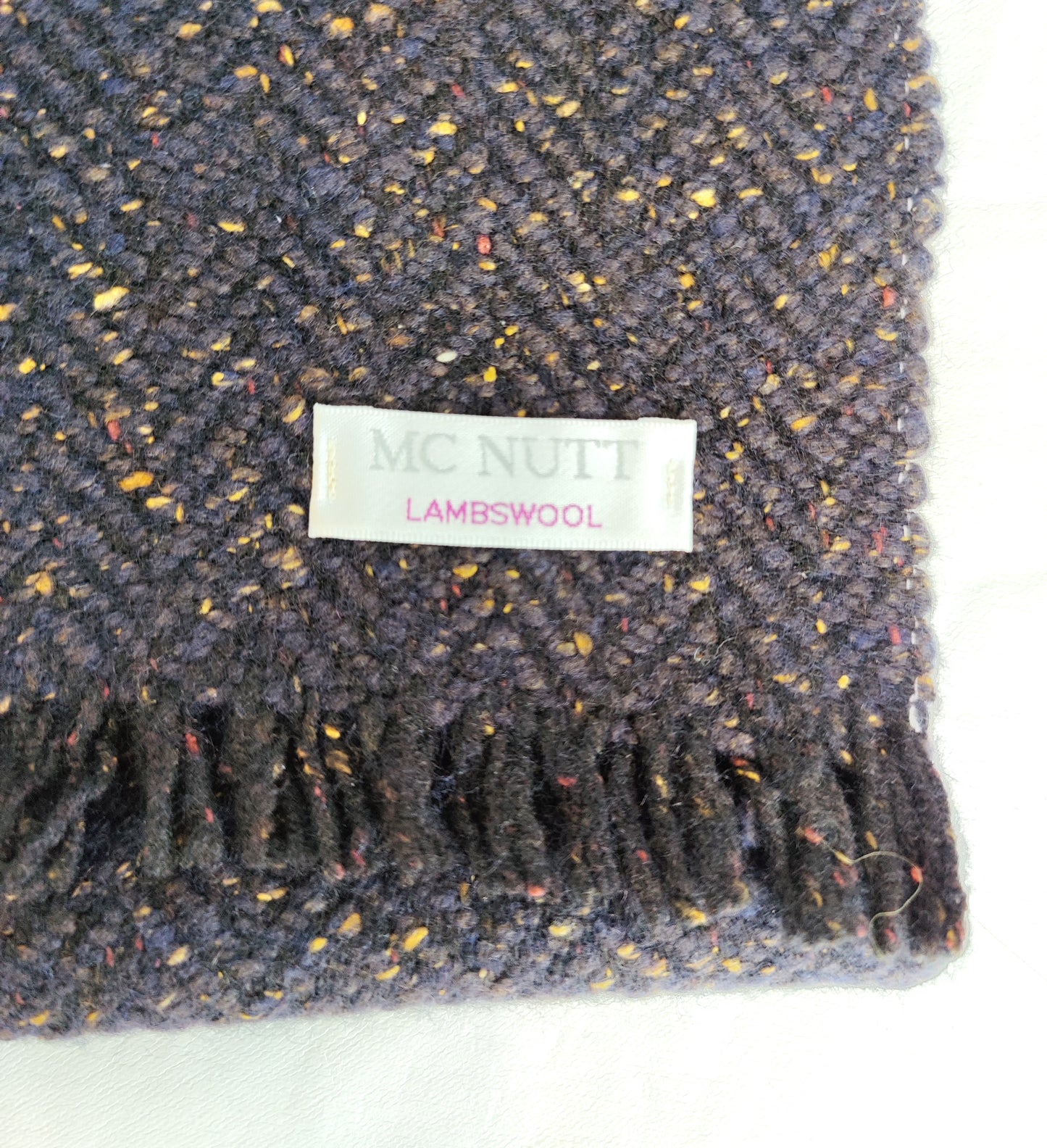 McNutts Donegal Woollen Mill Scarf - Navy Fleck