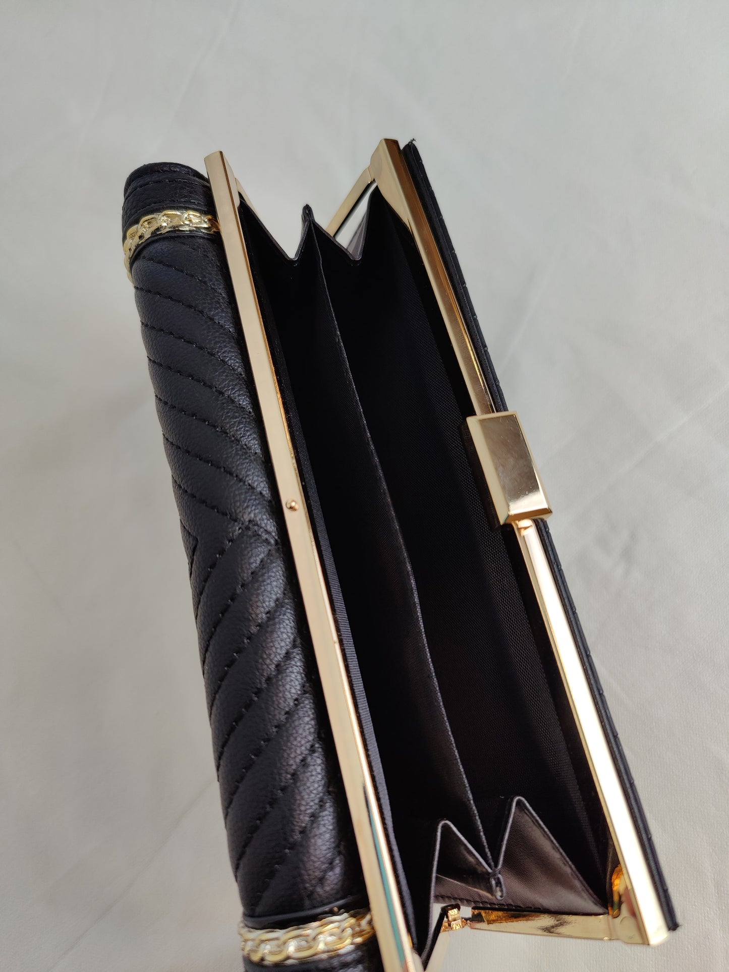 River Island Textured Wallet - Black