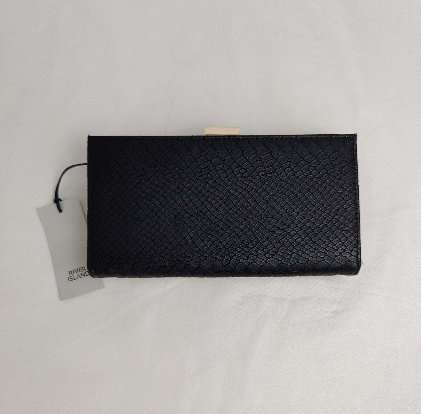 River Island Textured Wallet - Black