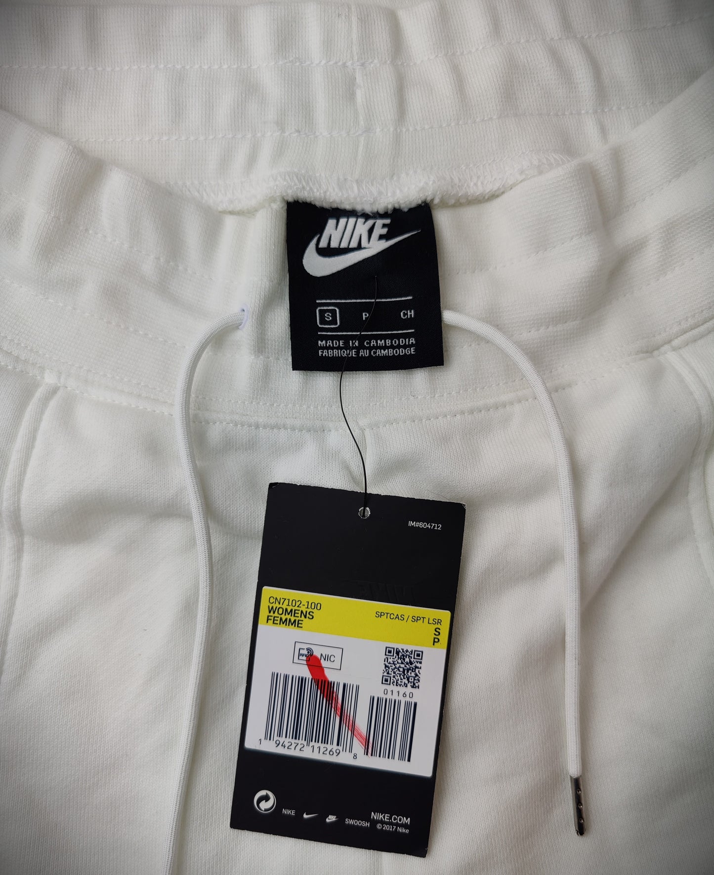 Nike Jogger Tracksuit Bottoms - White