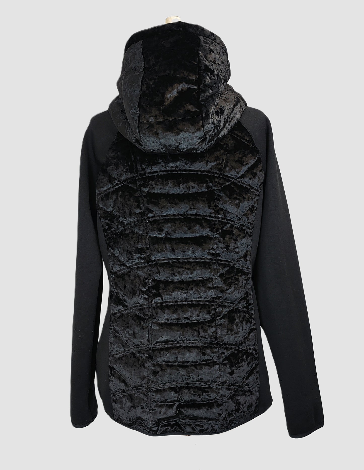 Michael Kors Down Filled Velvet Hybrid Jacket-Black