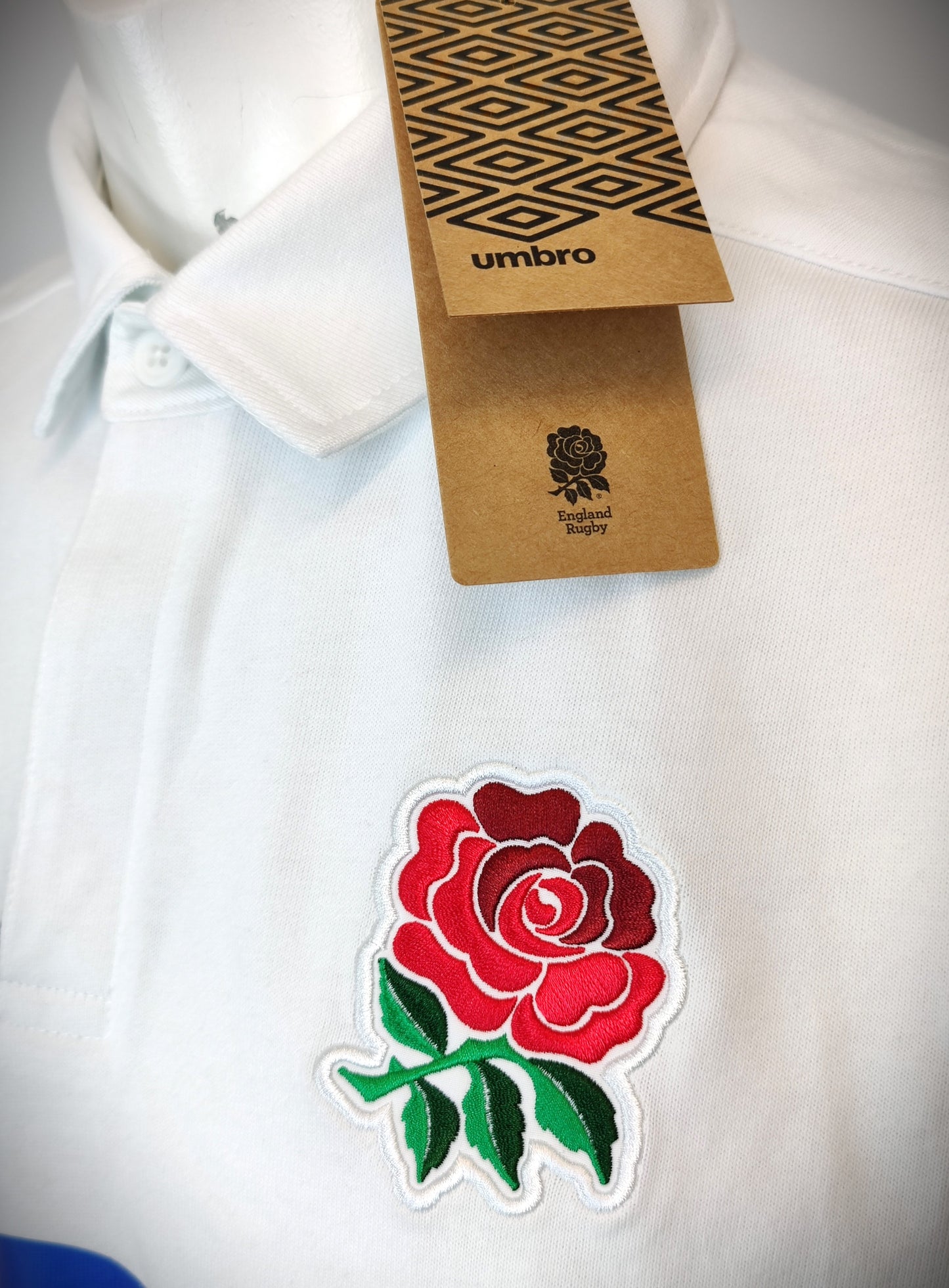 Umbro Official Rugby International England Home Jersey-White