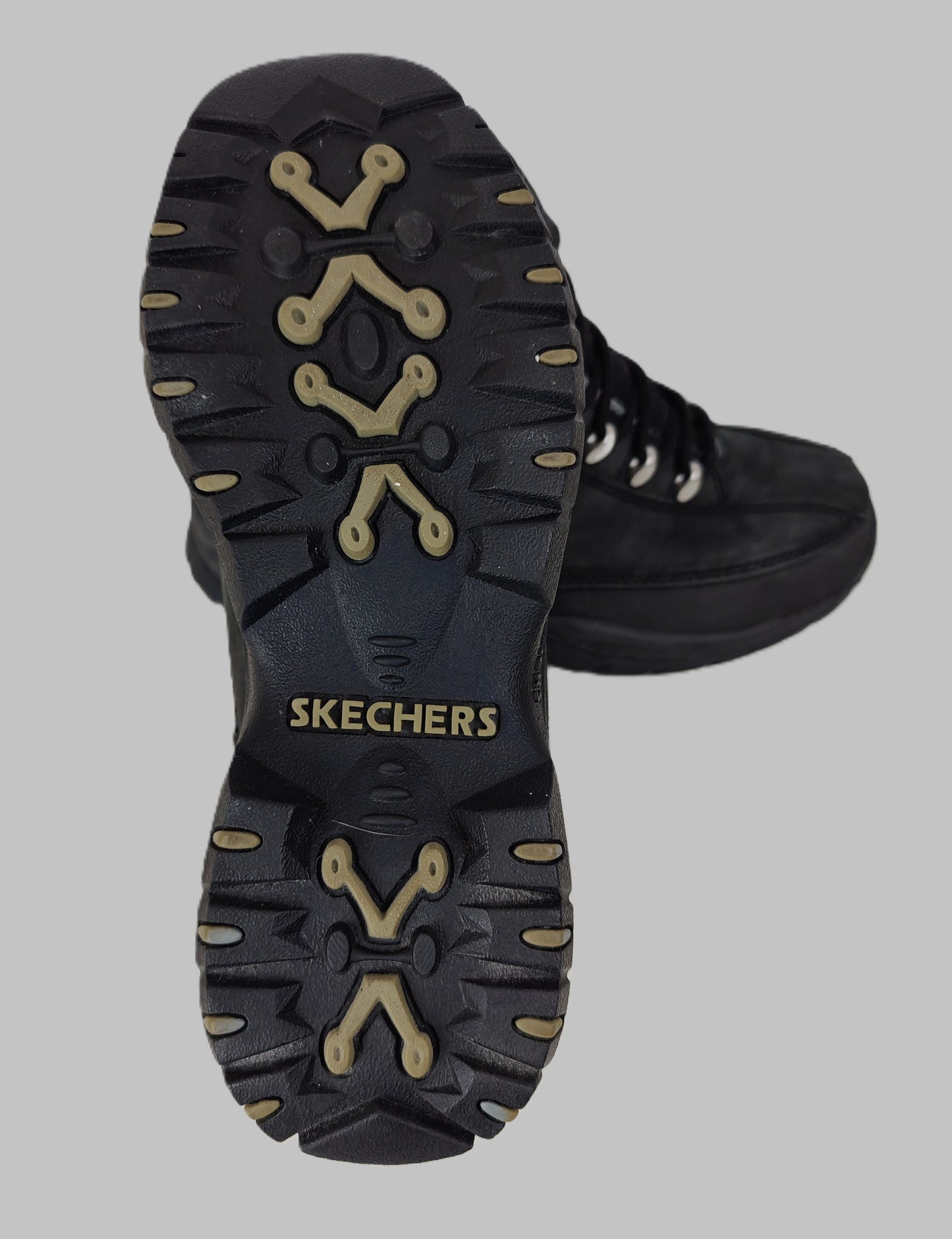 Skechers Walking Boots- Black/Grey