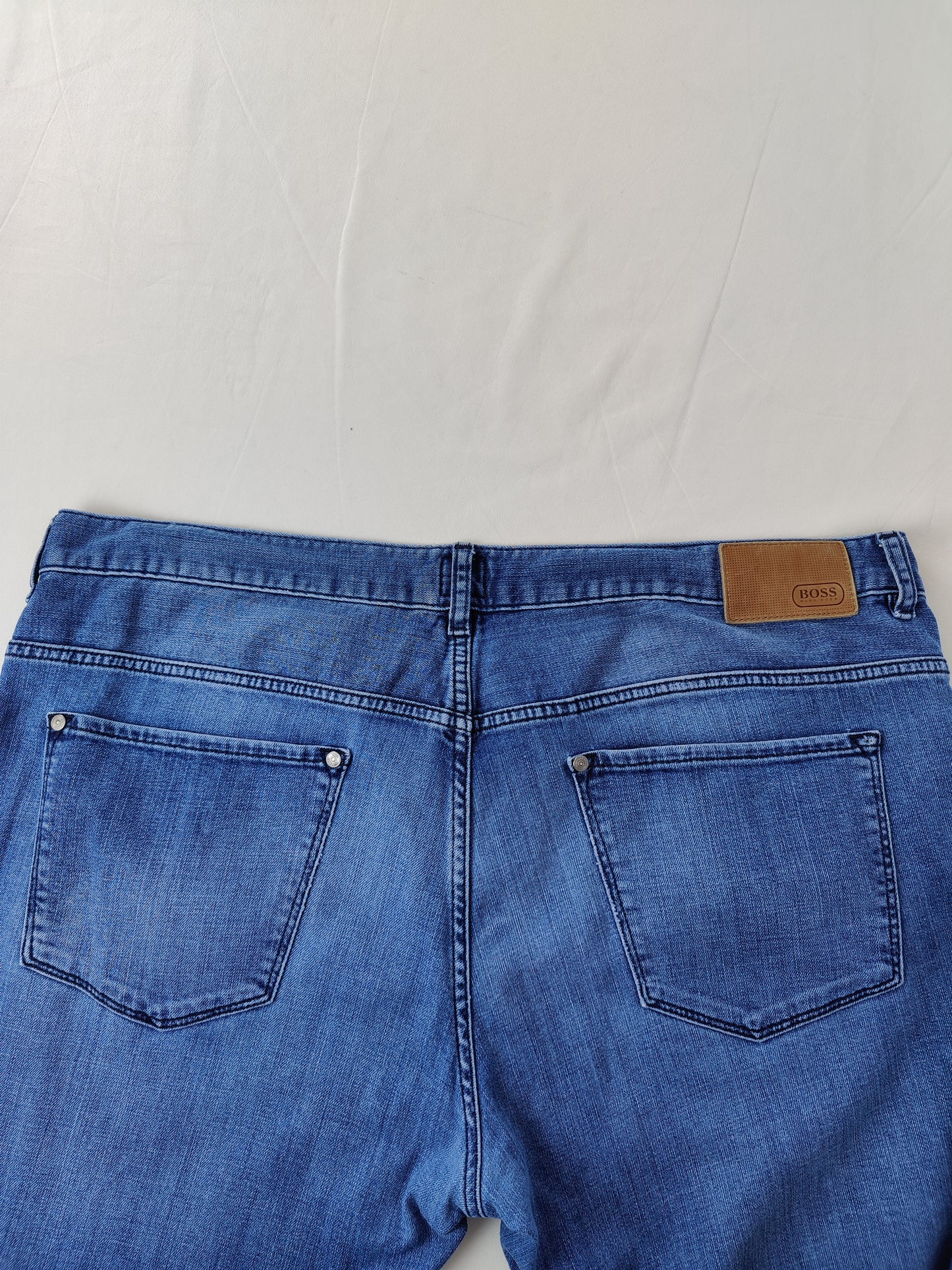 Hugo Boss Blue Kansas Sketch Fit Blue Jeans