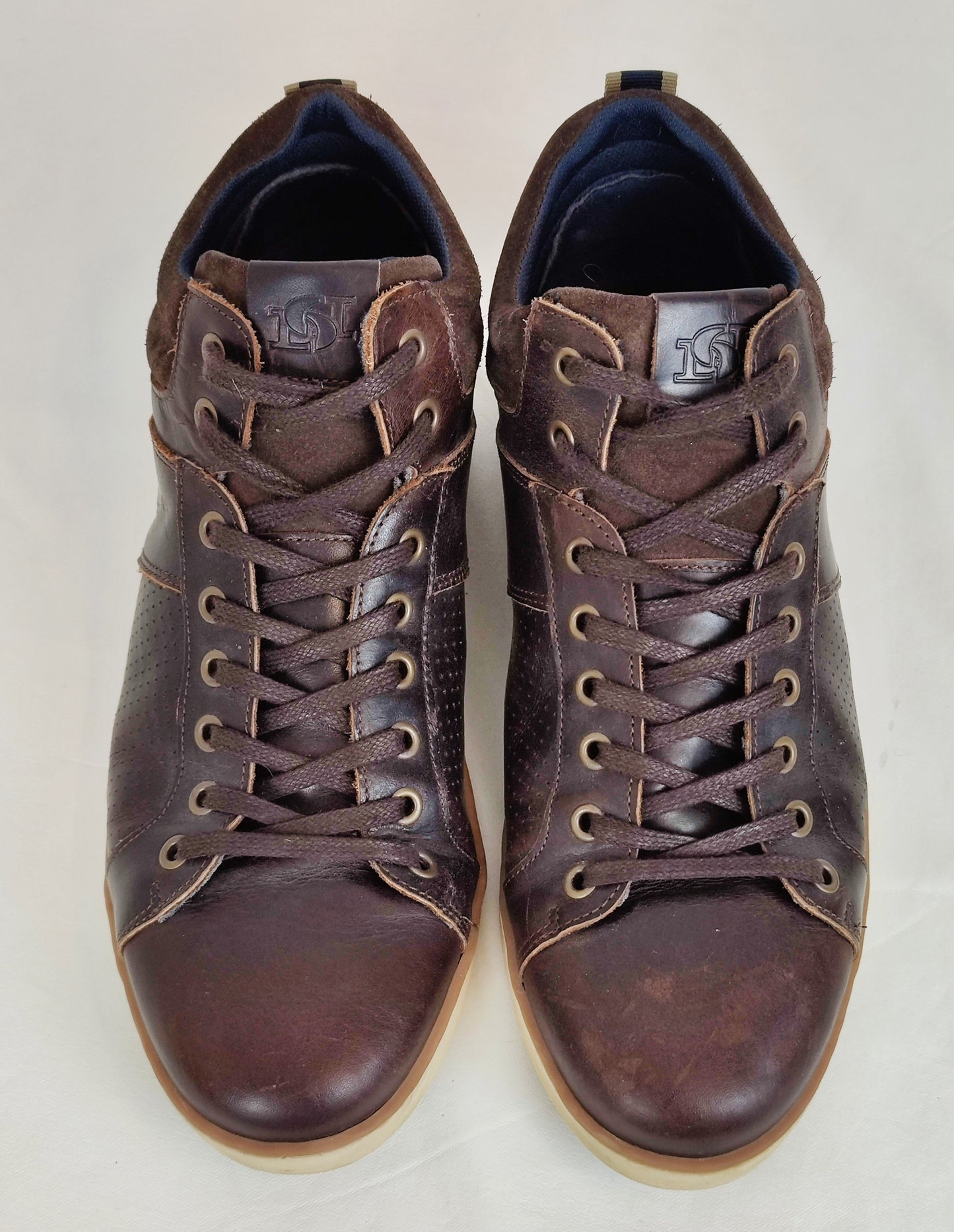 Dune London High Top Trainers-Brown