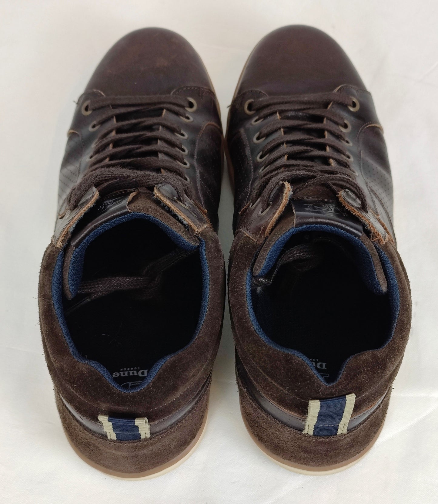 Dune London High Top Trainers-Brown